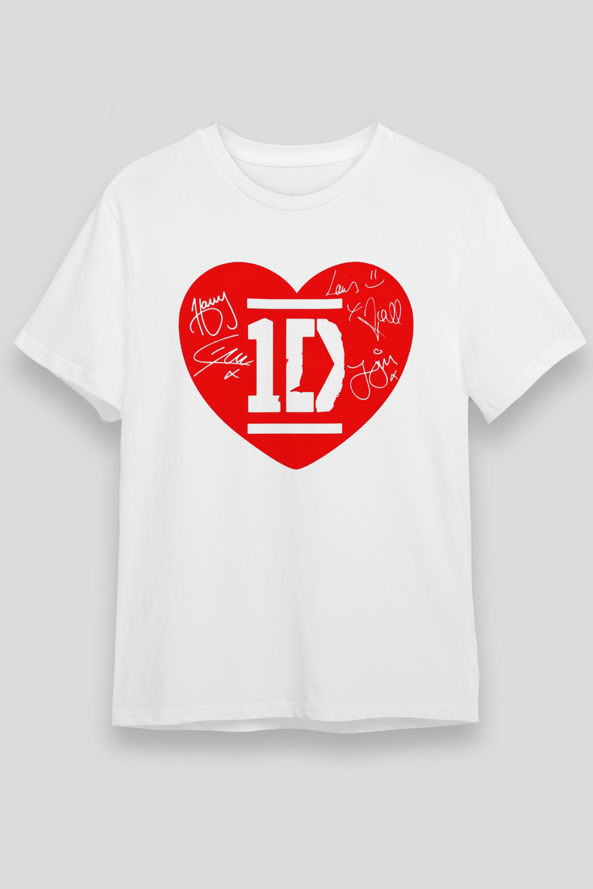 One Direction Beyaz Unisex Tişört T-Shirt - TişörtFabrikası