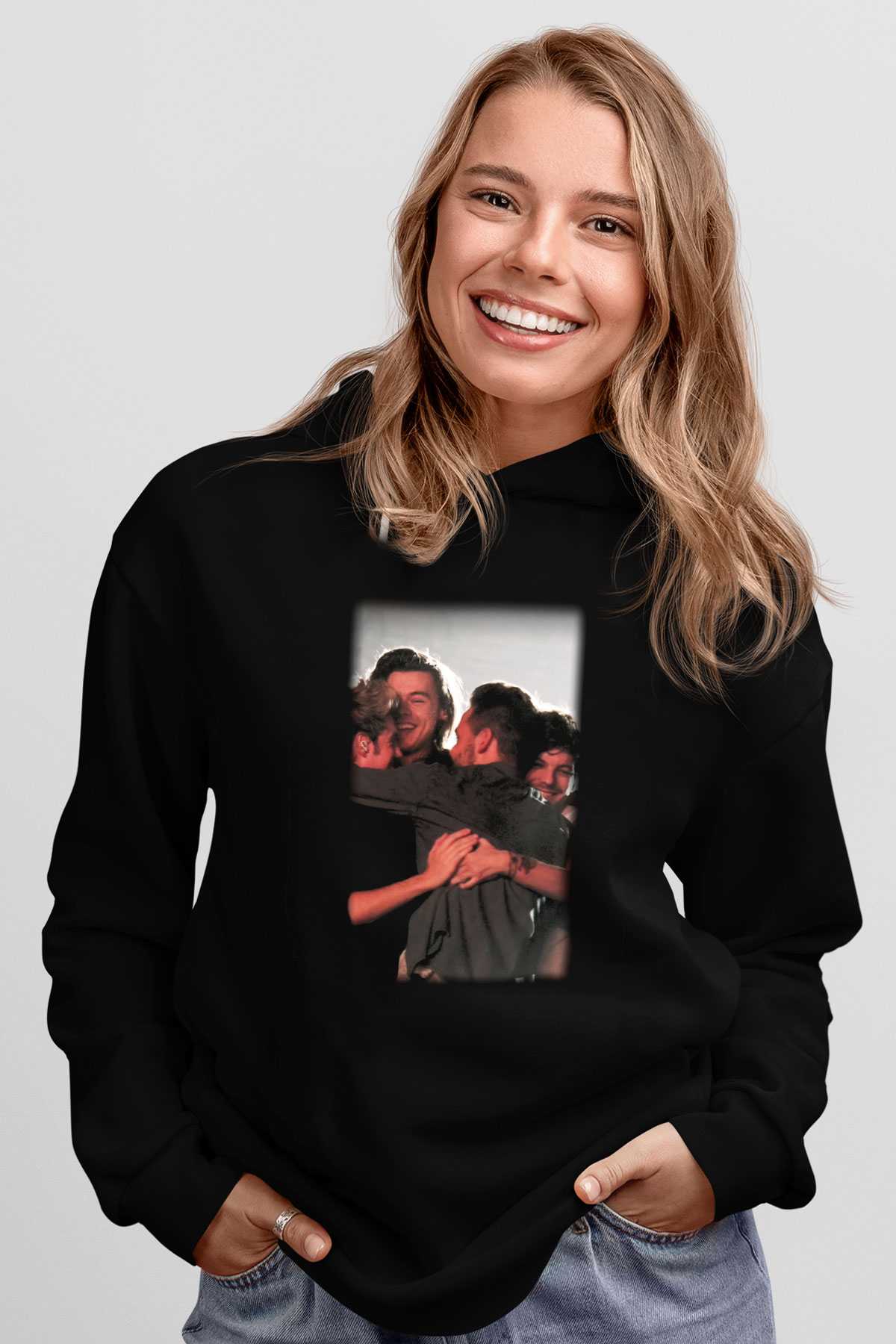 One Direction Siyah Unisex Hoodie