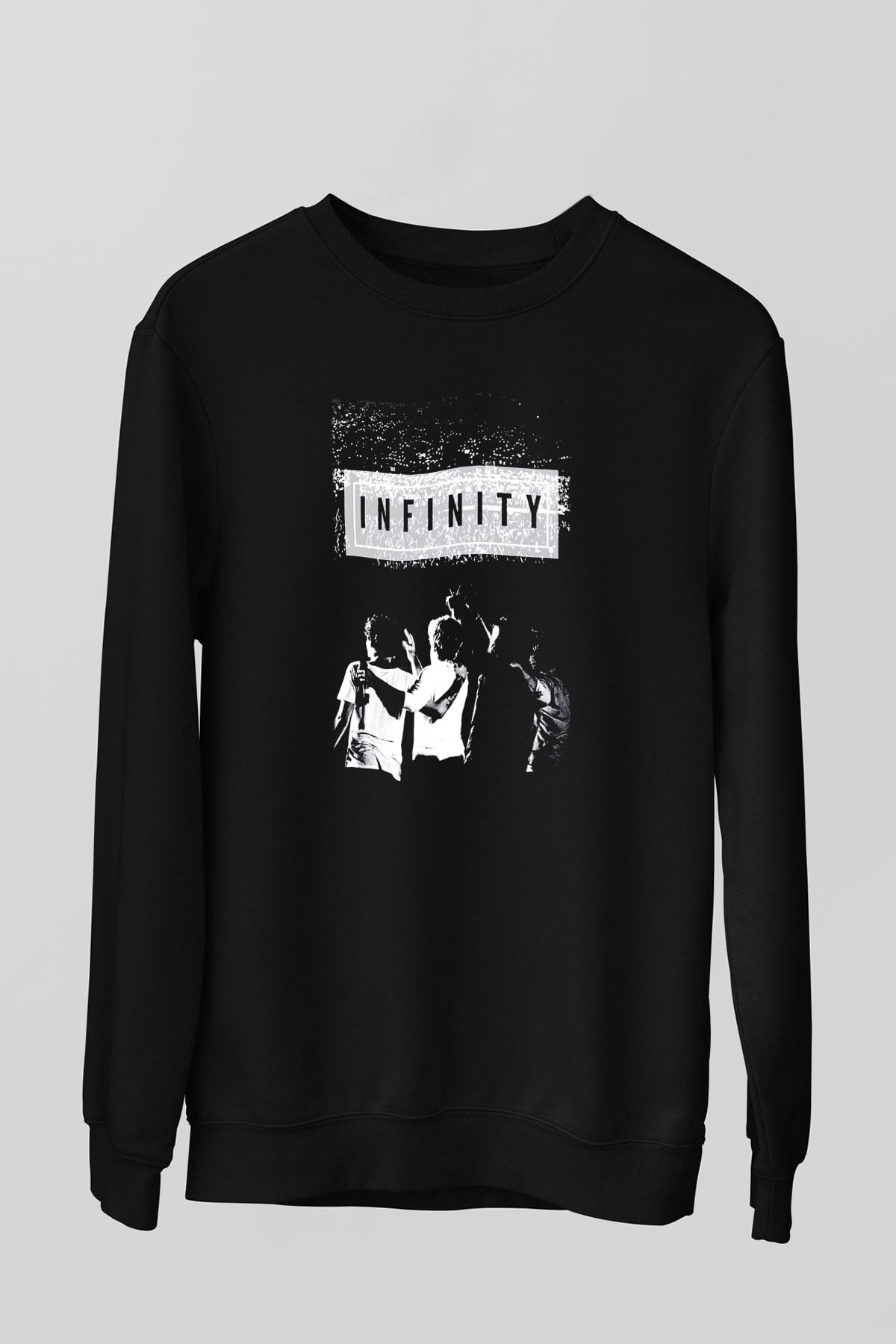 One Direction Siyah Unisex Sweatshirt