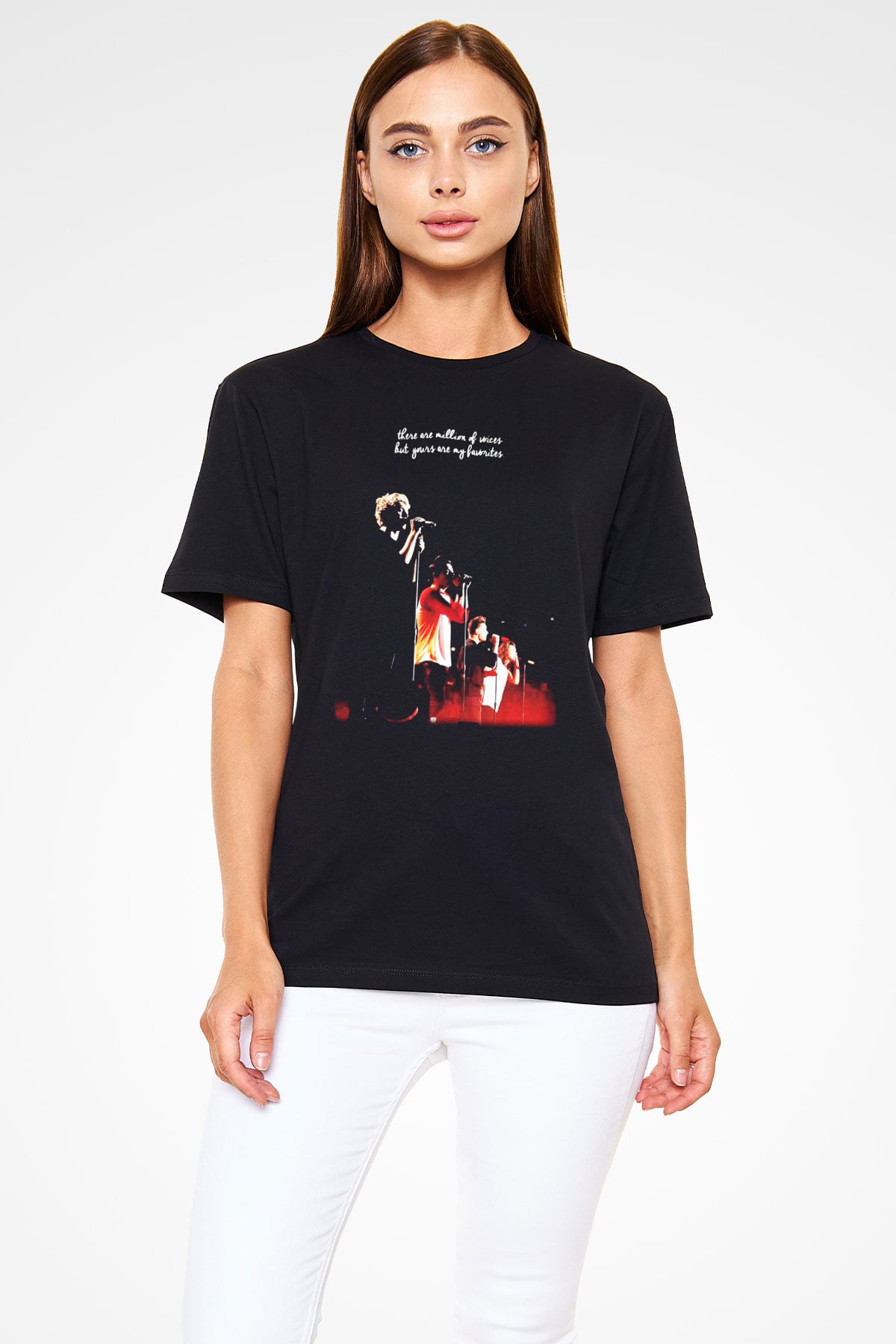 One Direction Siyah Unisex Tişört T-Shirt - TişörtFabrikası