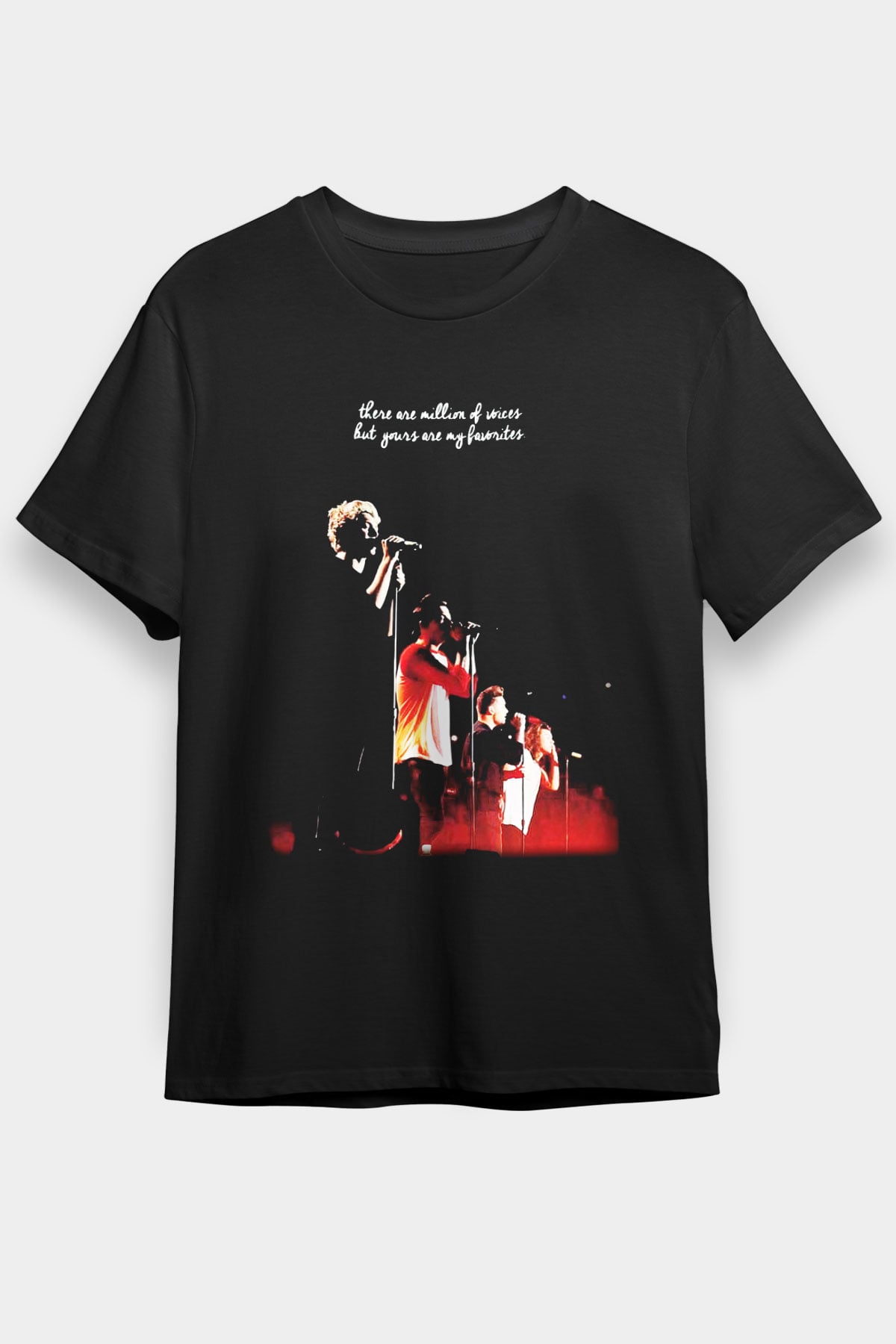 One Direction Siyah Unisex Tişört T-Shirt - TişörtFabrikası