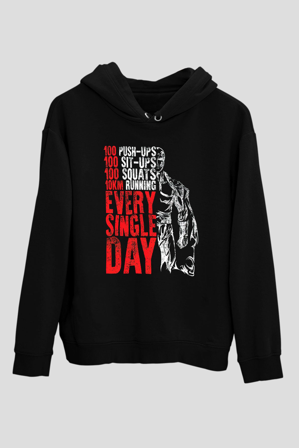 One Punch Man Siyah Unisex Hoodie