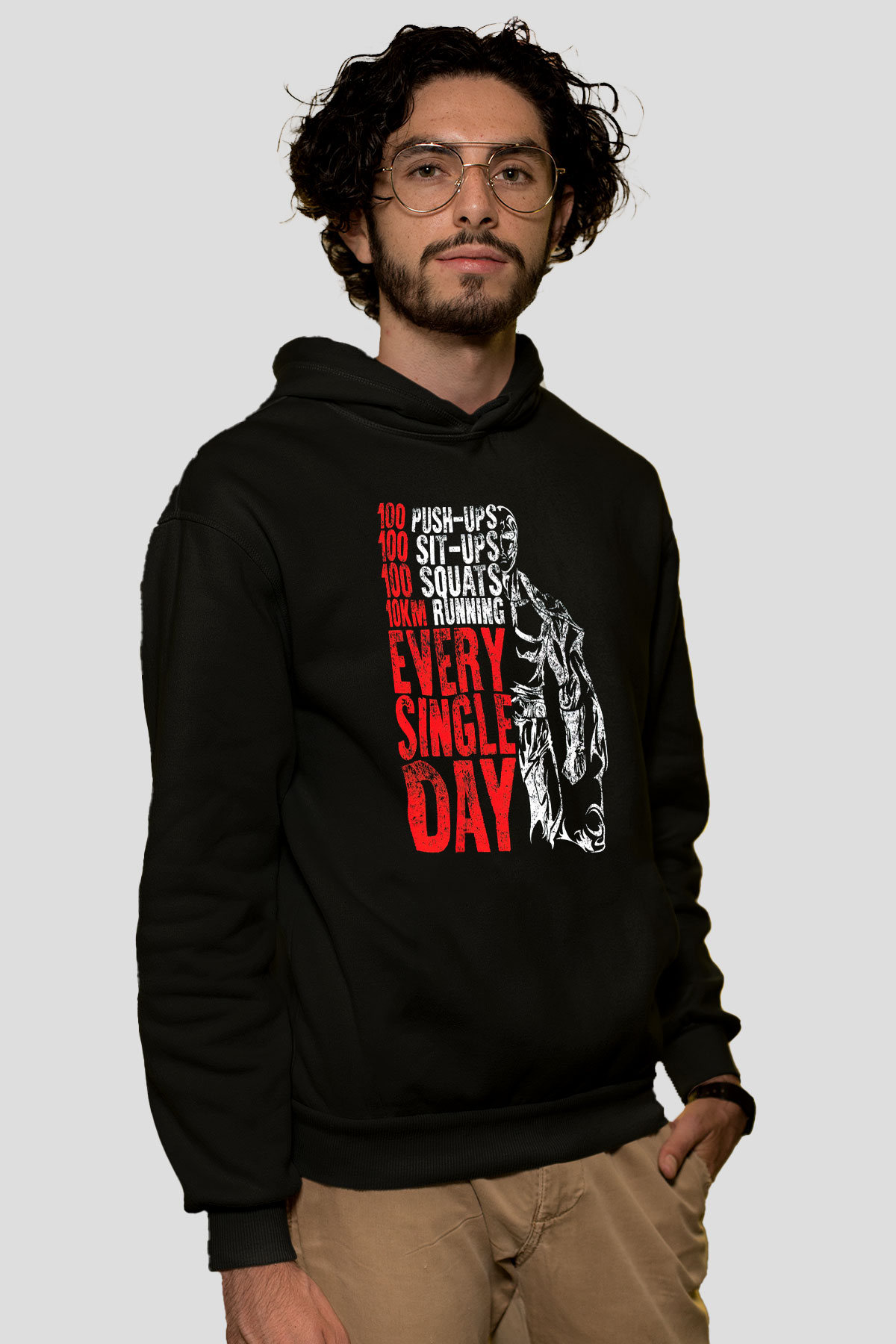 One Punch Man Siyah Unisex Hoodie