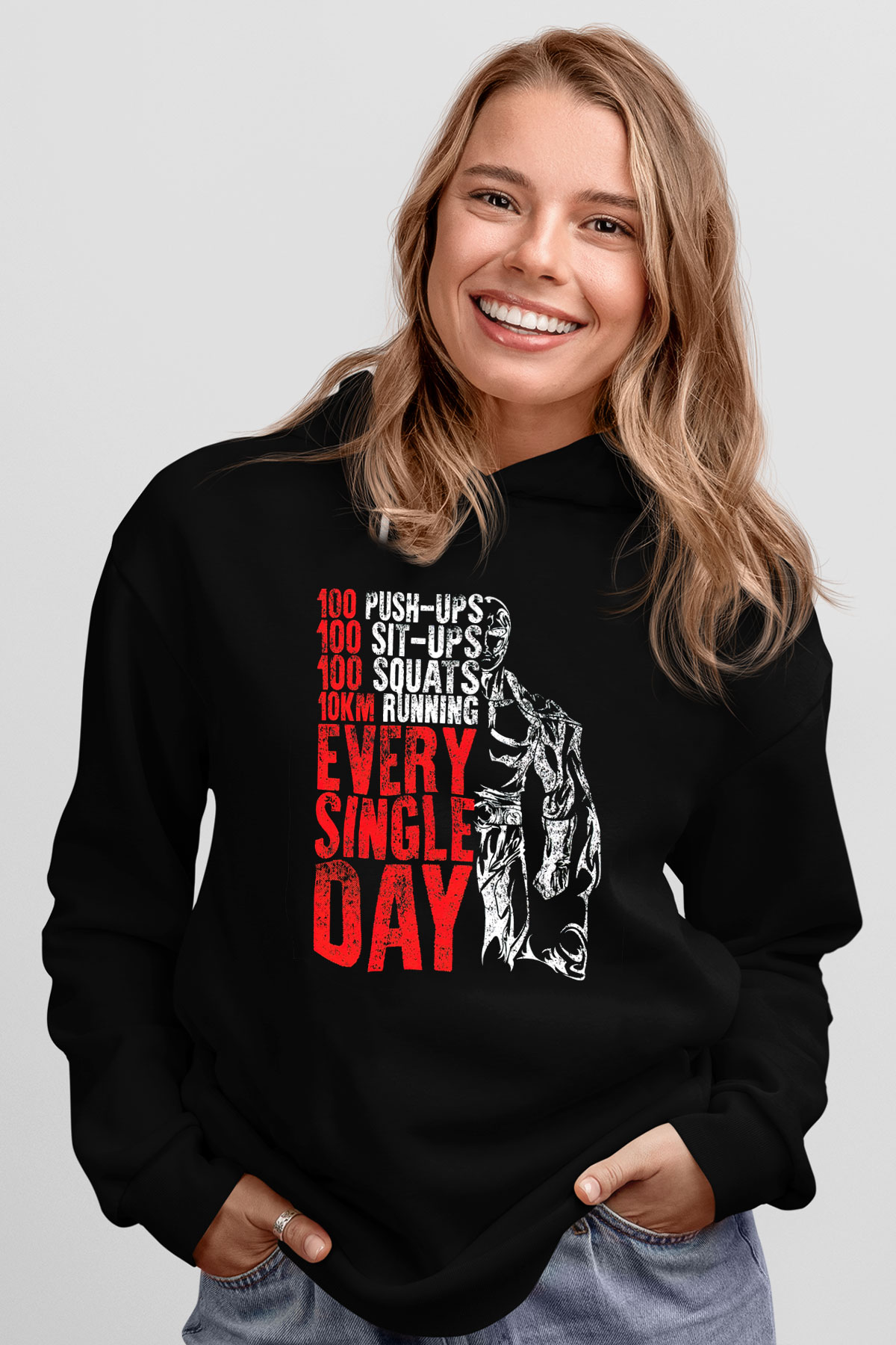 One Punch Man Siyah Unisex Hoodie