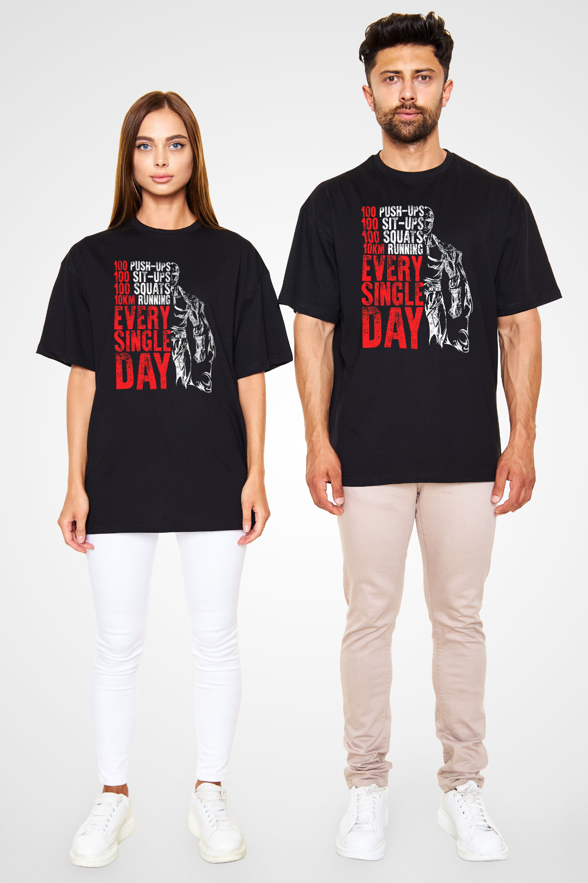 One Punch Man Siyah Unisex Oversize Tişört T-Shirt