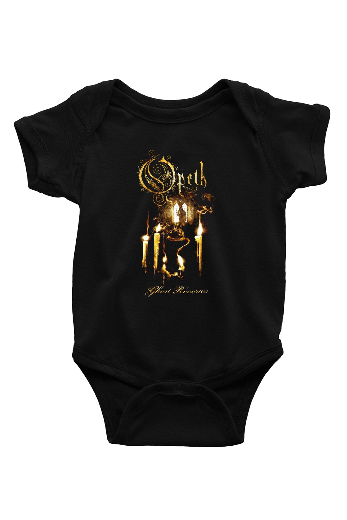 Opeth Baskılı Siyah Bebek Body - Zıbın