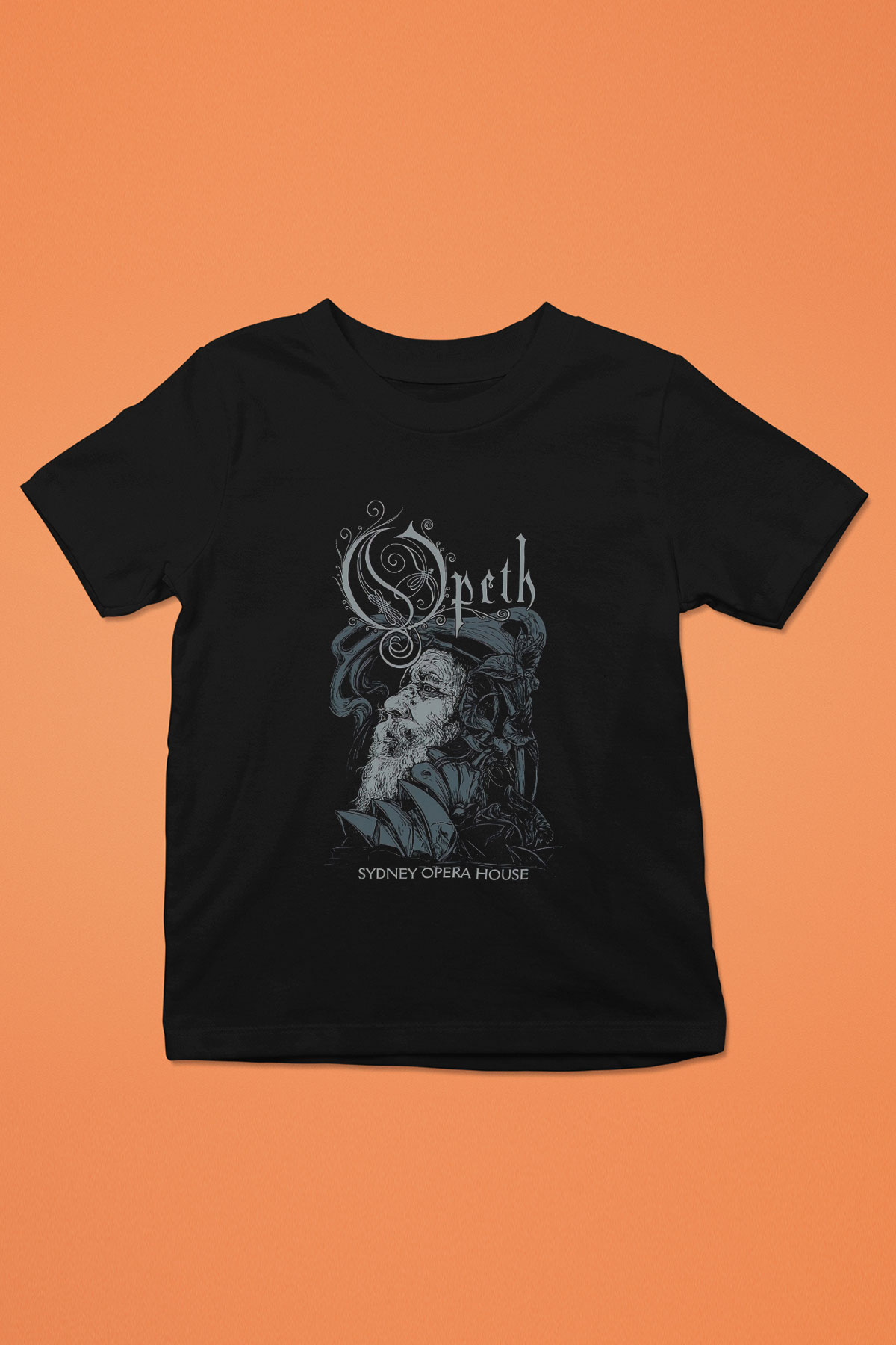 Opeth Baskılı Siyah Unisex Çocuk Tişört