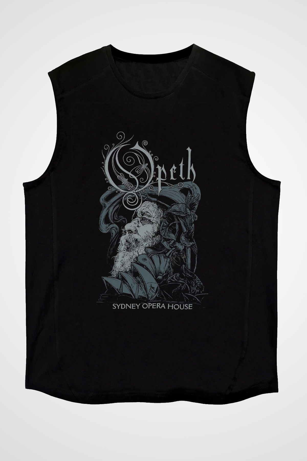 Opeth Siyah Unisex Kolsuz Tişört