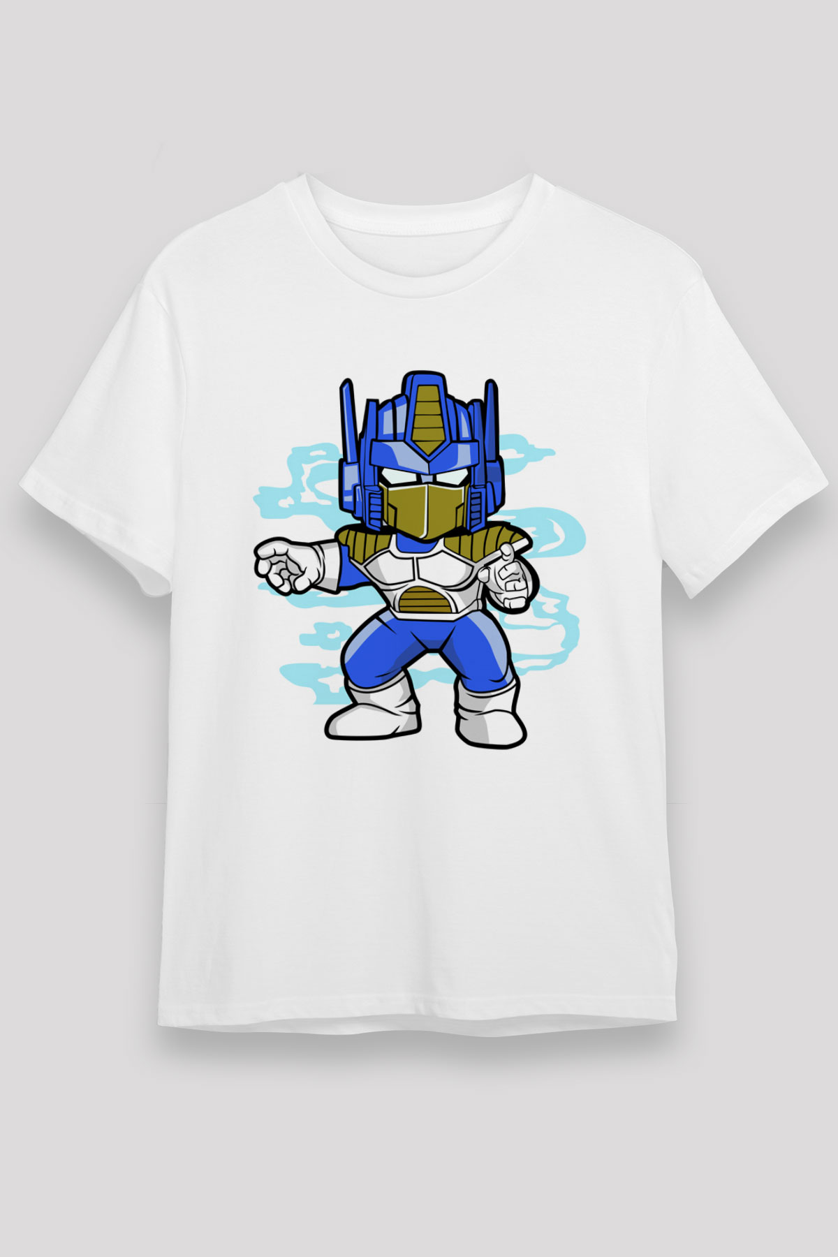 Optimus Vegeta Baskılı Beyaz Unisex Tshirt