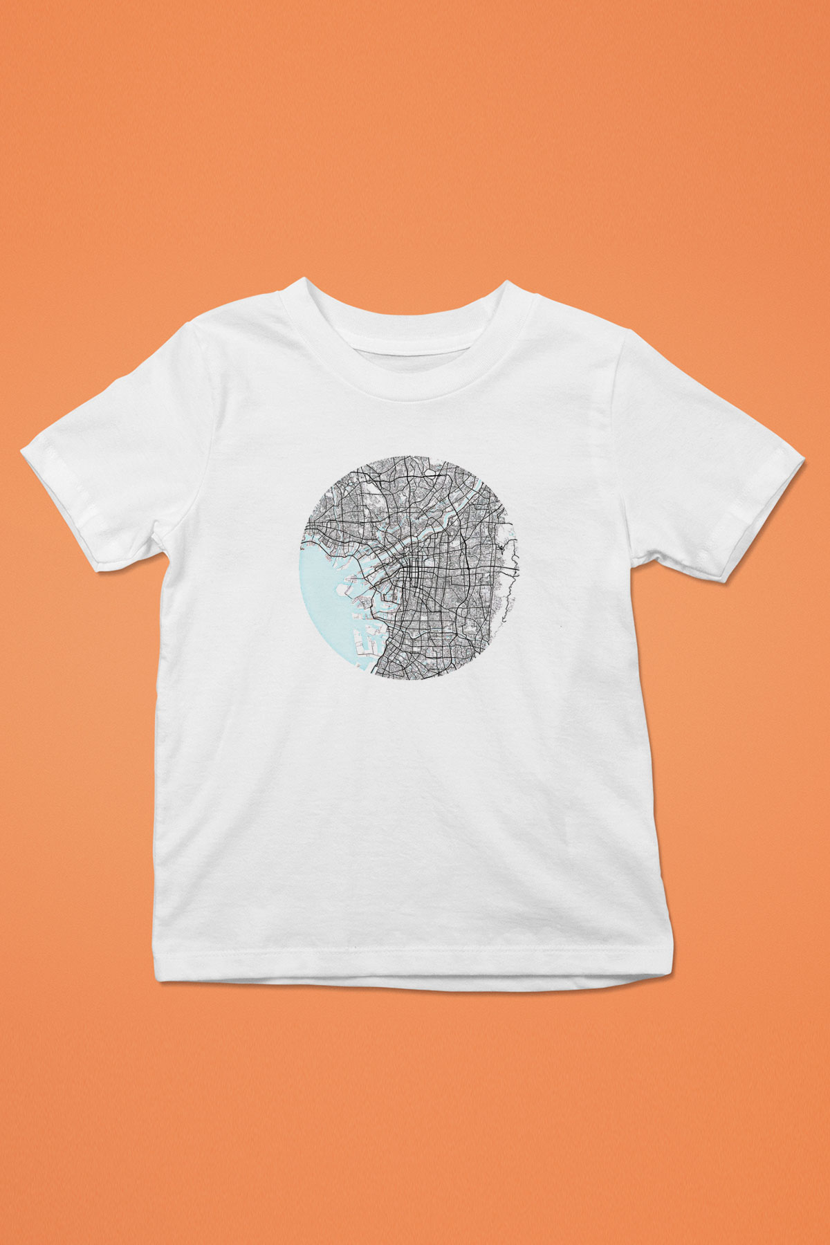 Orienteering Baskılı Unisex Beyaz Çocuk Tişört - Tshirt