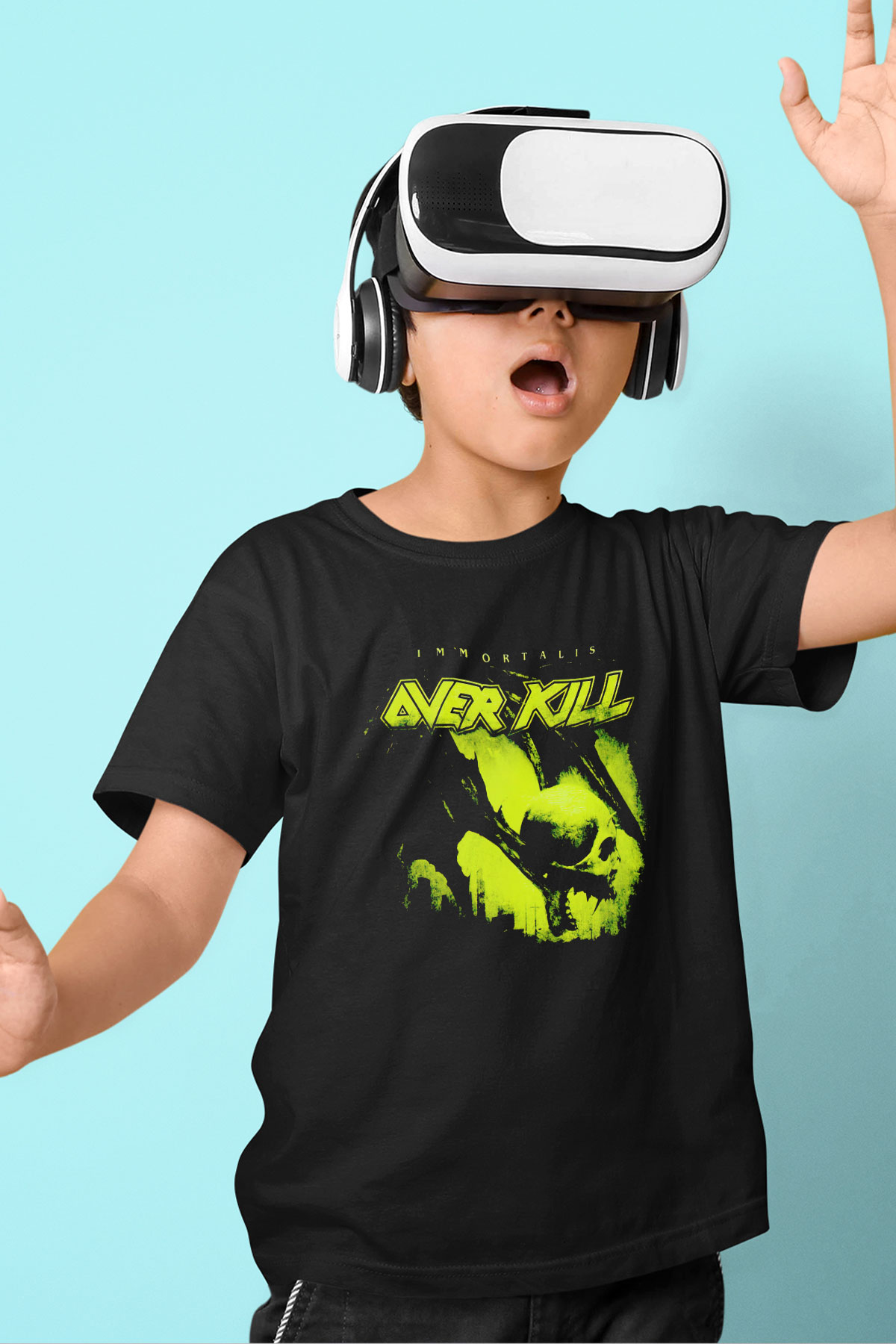 Overkill Siyah Unisex Çocuk Tişört