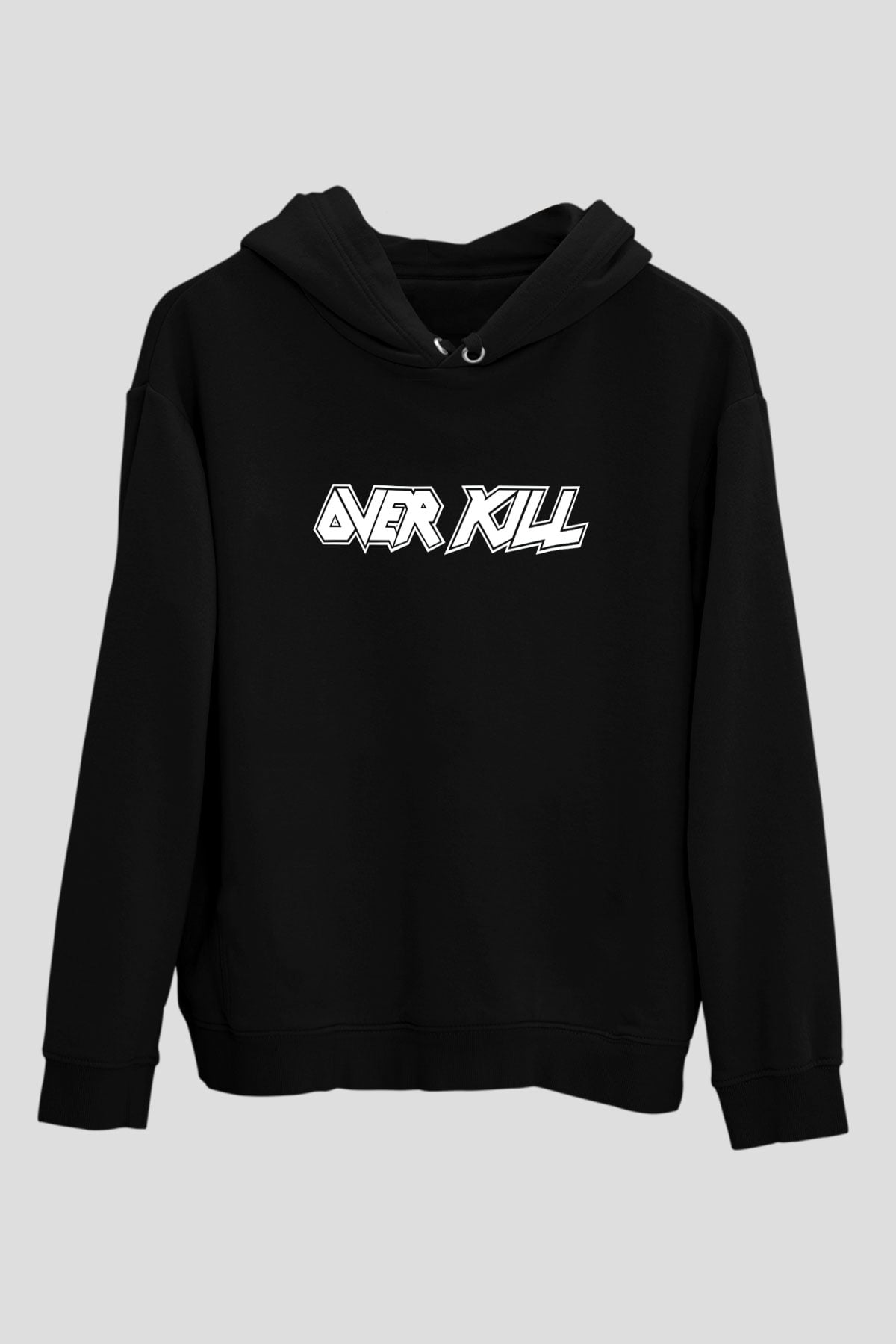 Overkill Siyah Unisex Hoodie