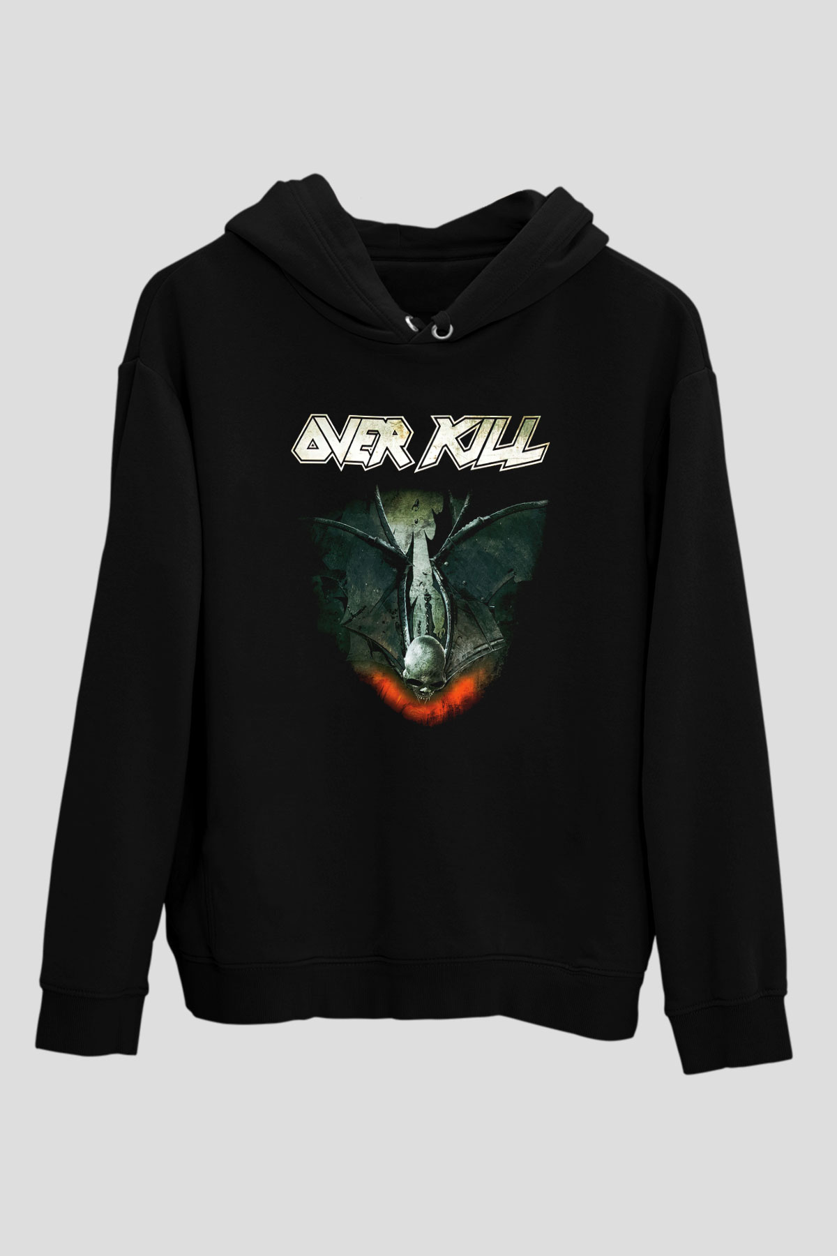 Overkill Siyah Unisex Hoodie