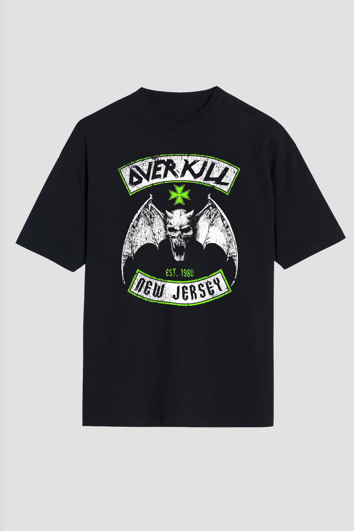Overkill Siyah Unisex Oversize Tişört T-Shirt