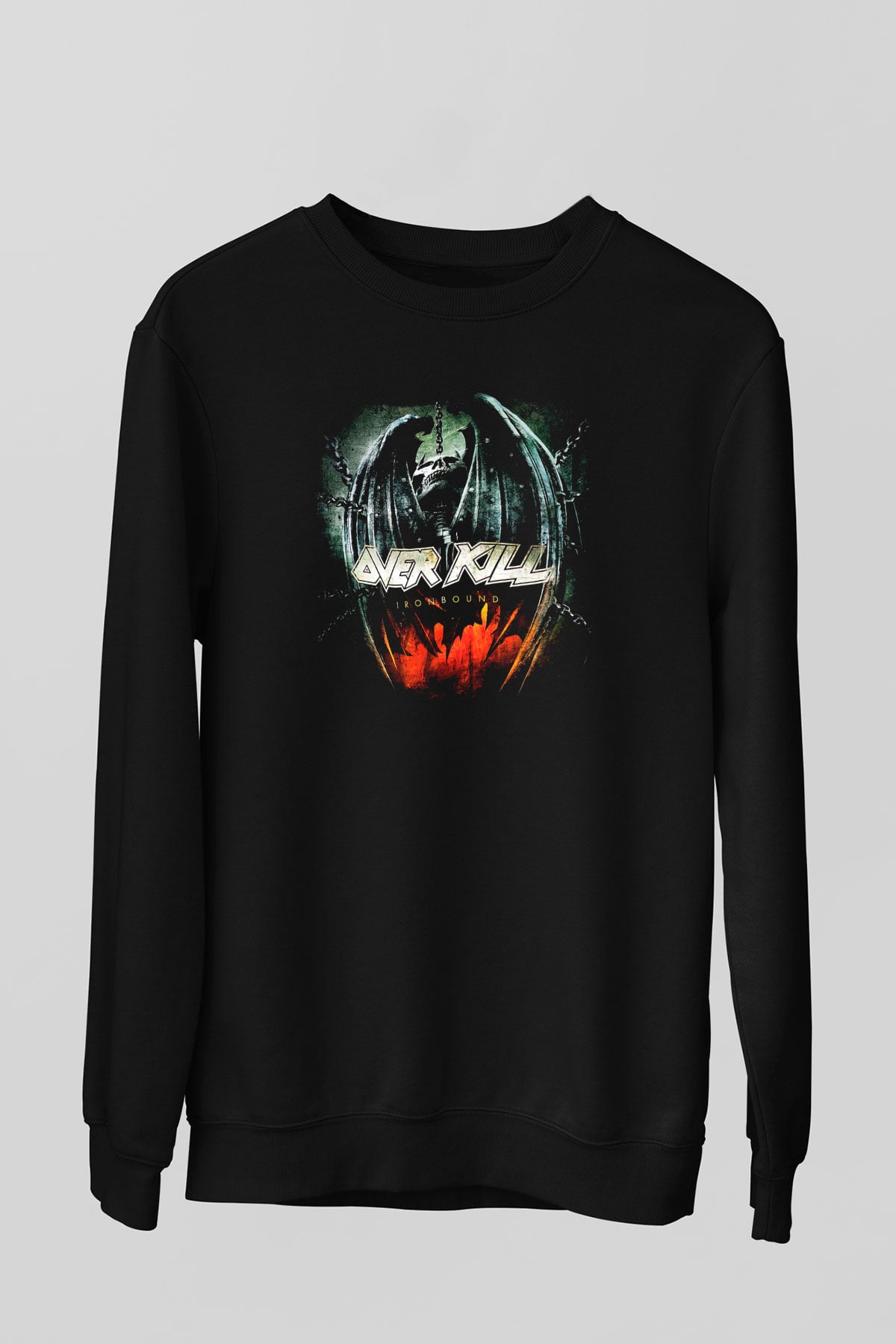 Overkill Siyah Unisex Sweatshirt
