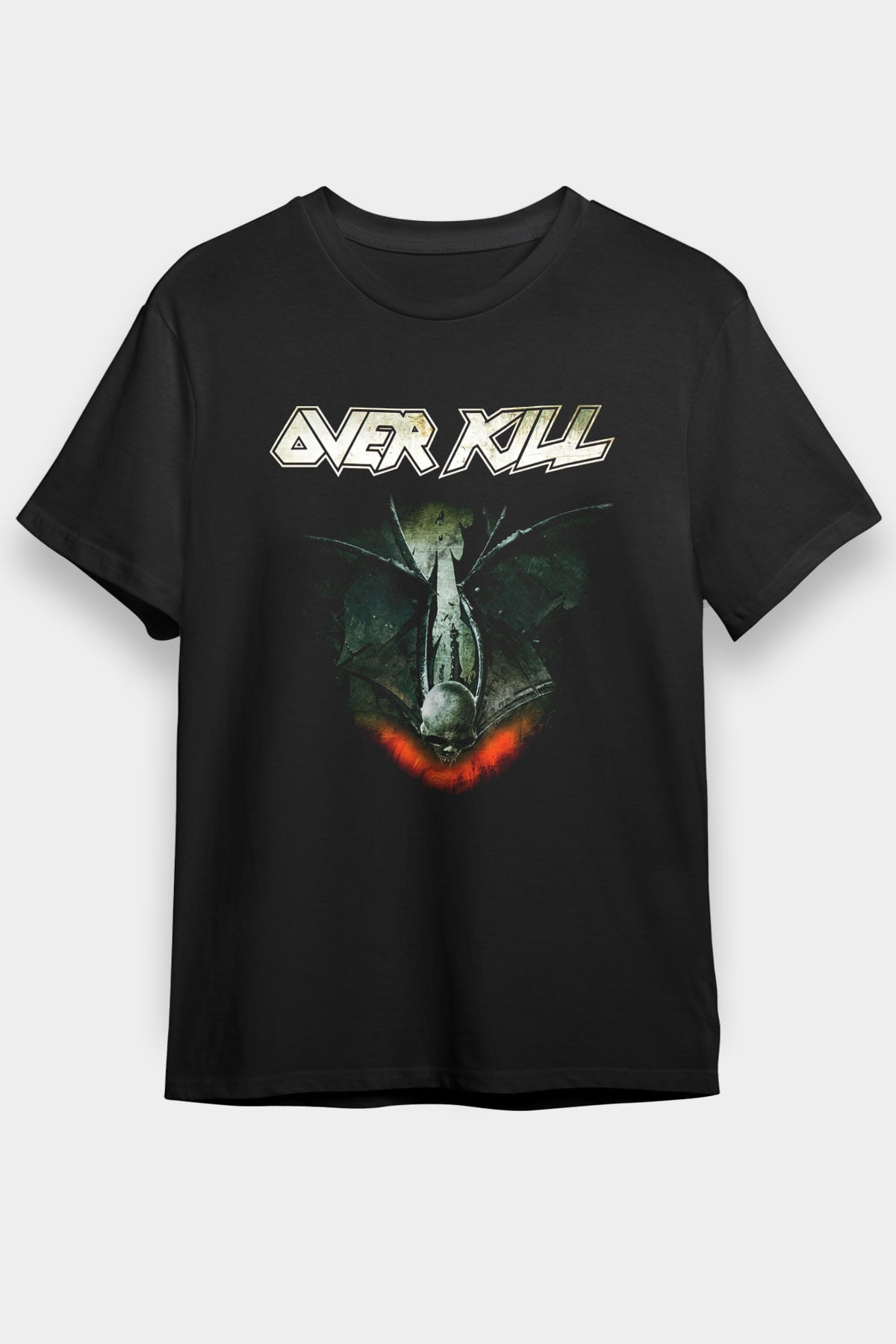 Overkill Siyah Unisex Tişört T-Shirt - TişörtFabrikası