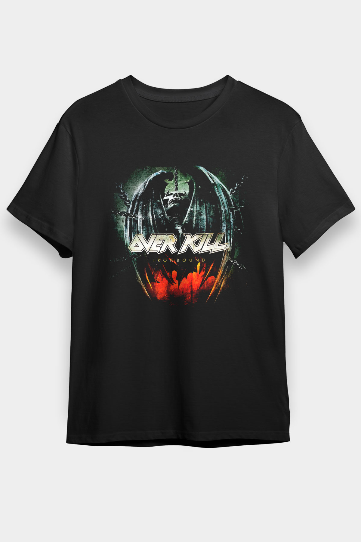 Overkill Siyah Unisex Tişört T-Shirt - TişörtFabrikası