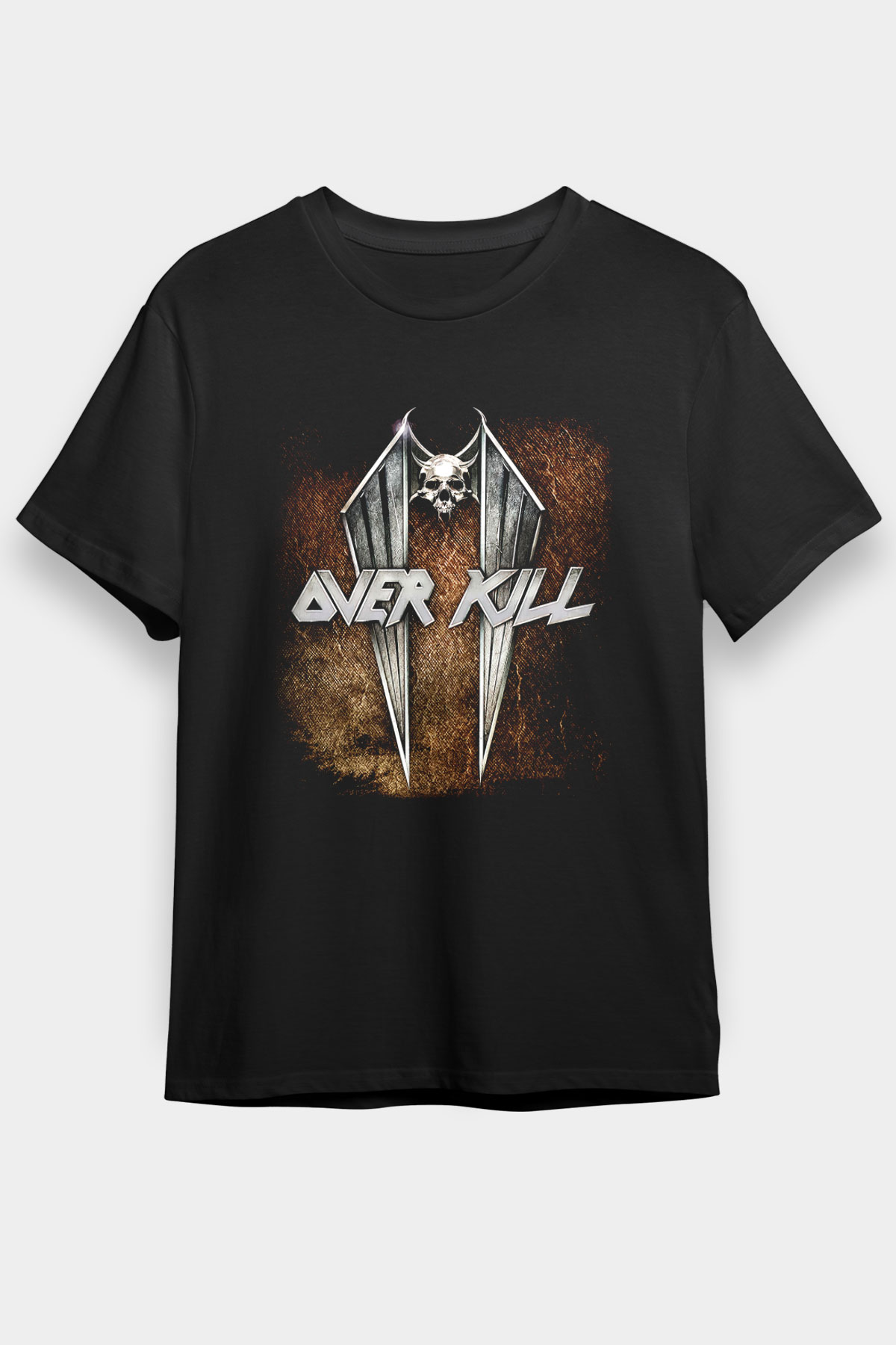 Overkill Siyah Unisex Tişört T-Shirt - TişörtFabrikası