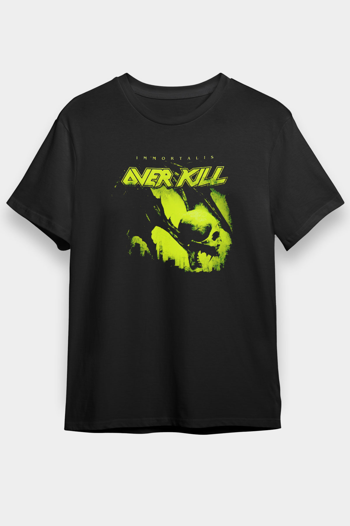 Overkill Siyah Unisex Tişört T-Shirt - TişörtFabrikası