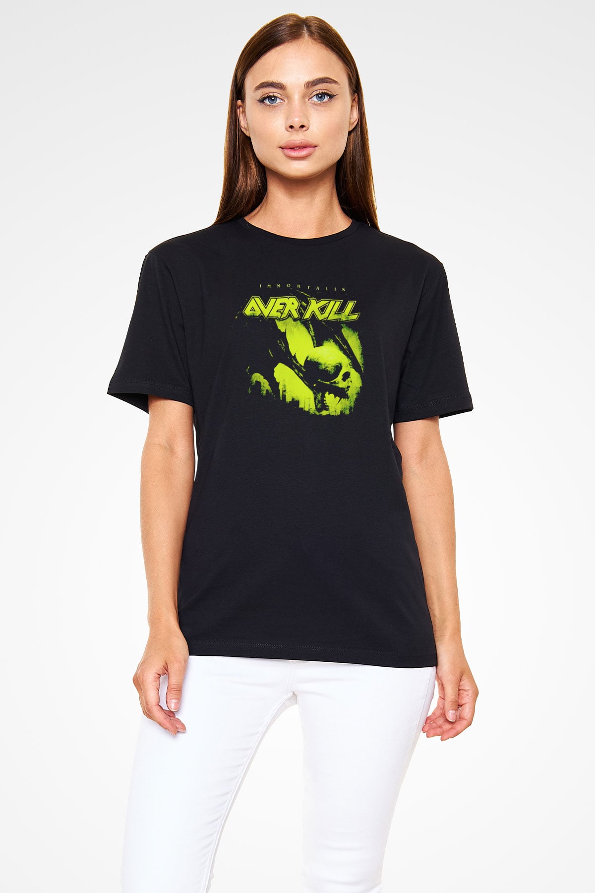 Overkill Siyah Unisex Tişört T-Shirt - TişörtFabrikası