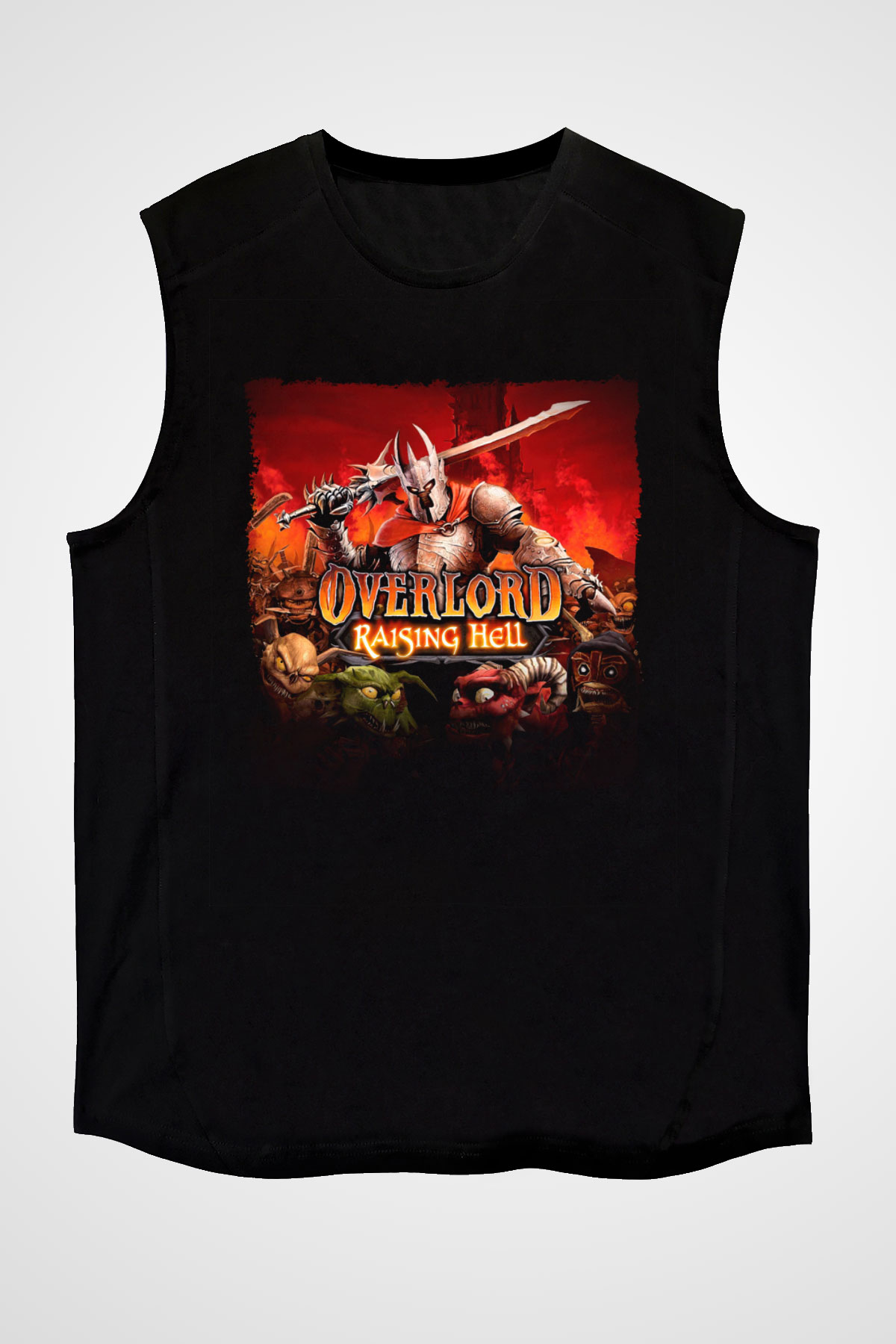 Overlord Siyah Unisex Kolsuz Tişört