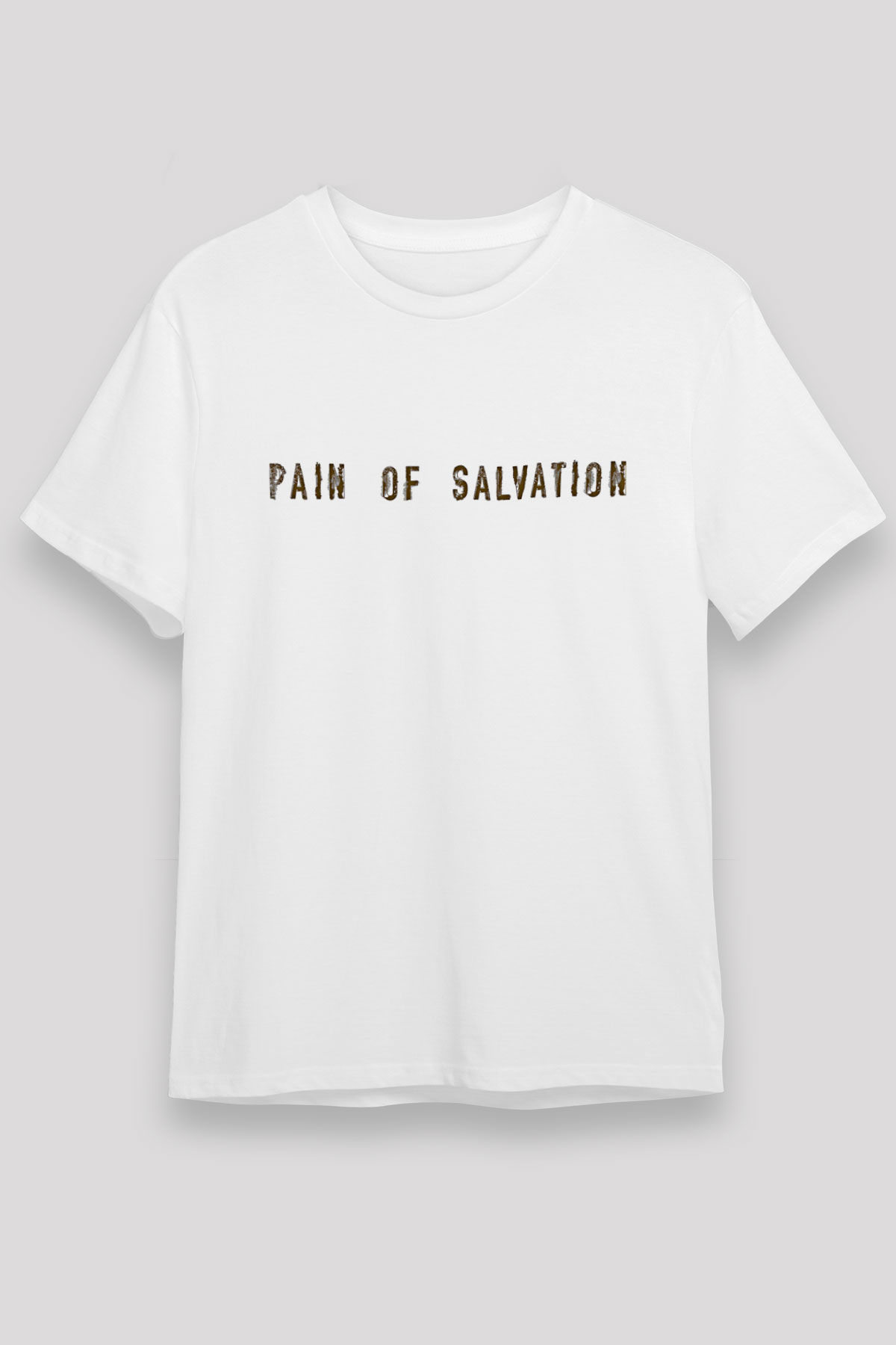 Pain Of Salvation Baskılı Unisex Beyaz Tişört - Tshirt