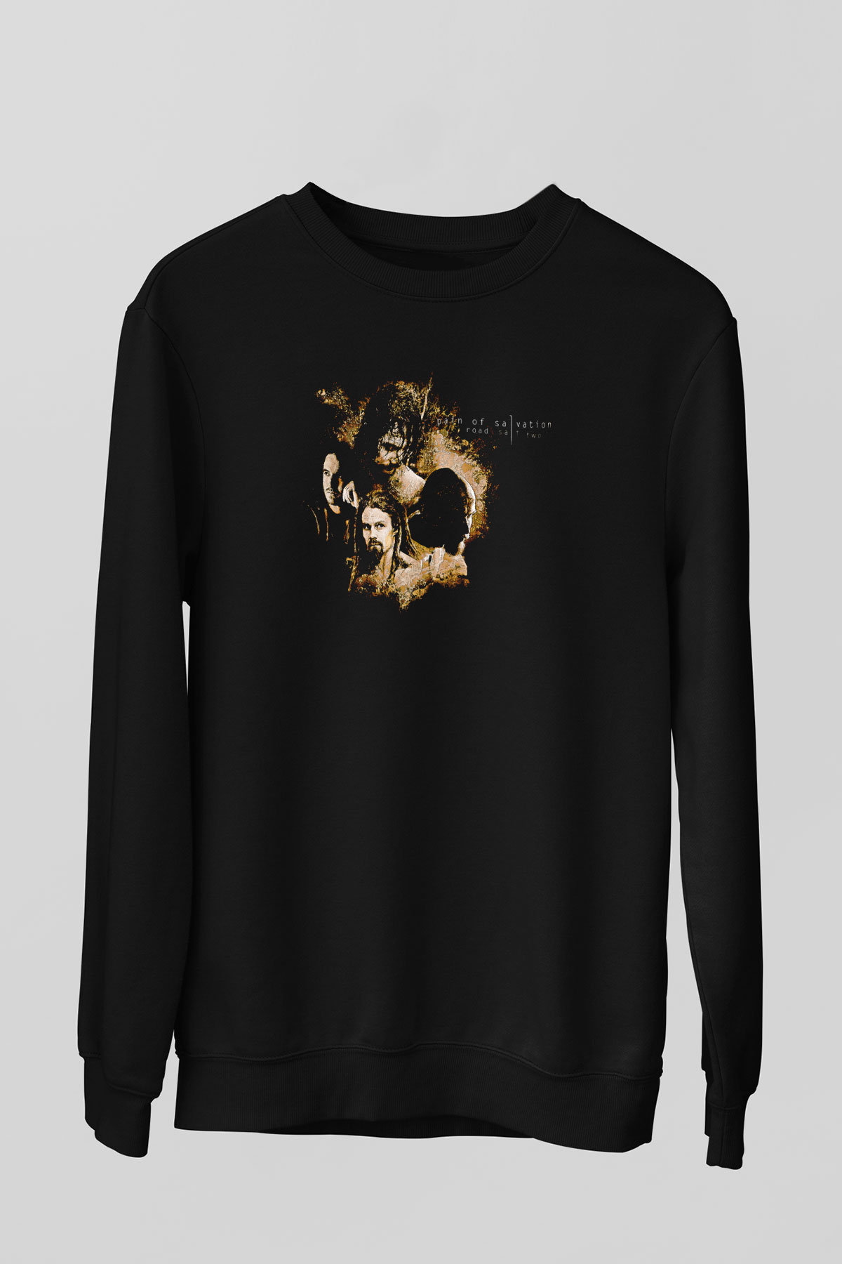 Pain Of Salvation Baskılı Unisex Siyah Sweatshirt