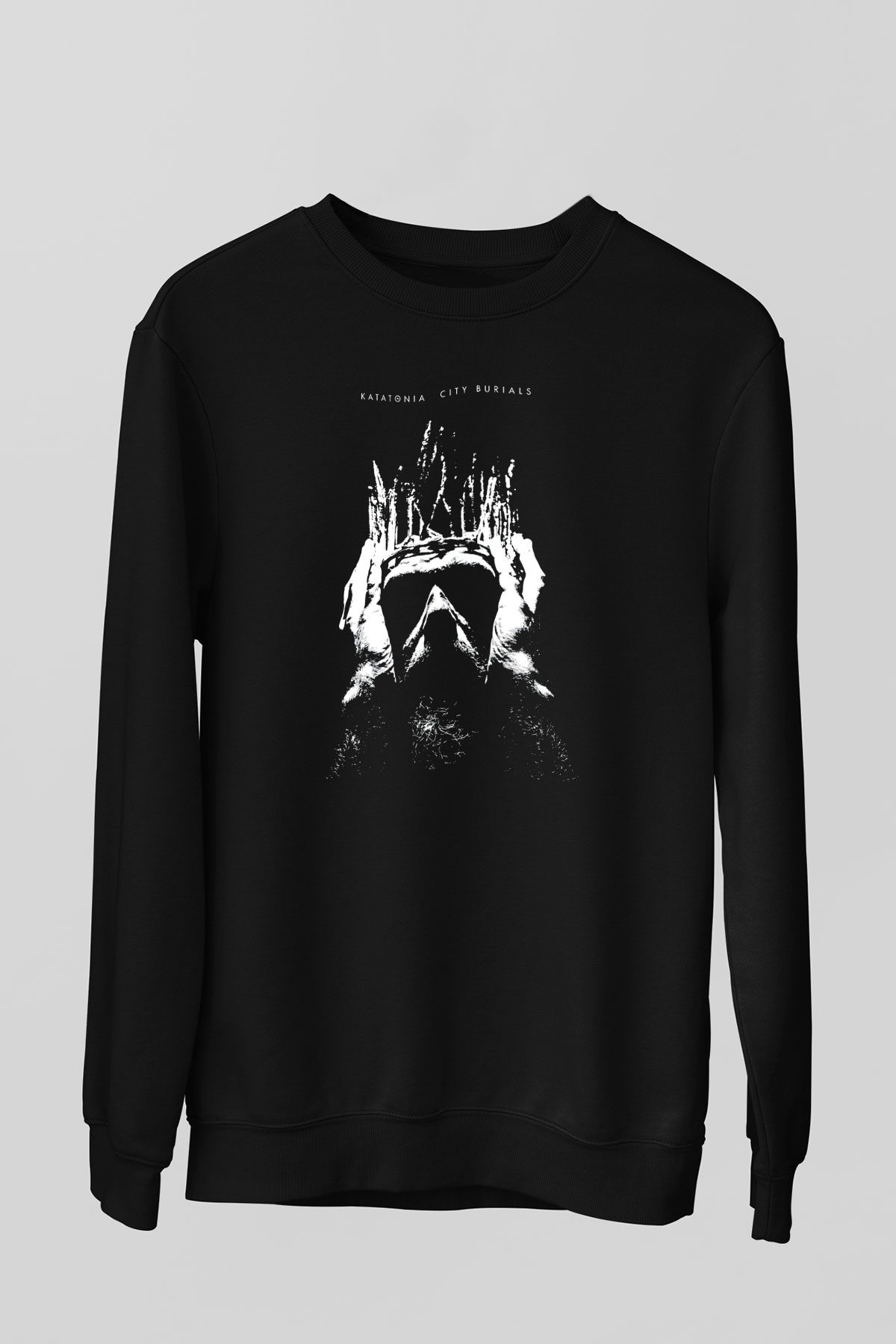 Pain Of Salvation Baskılı Unisex Siyah Sweatshirt