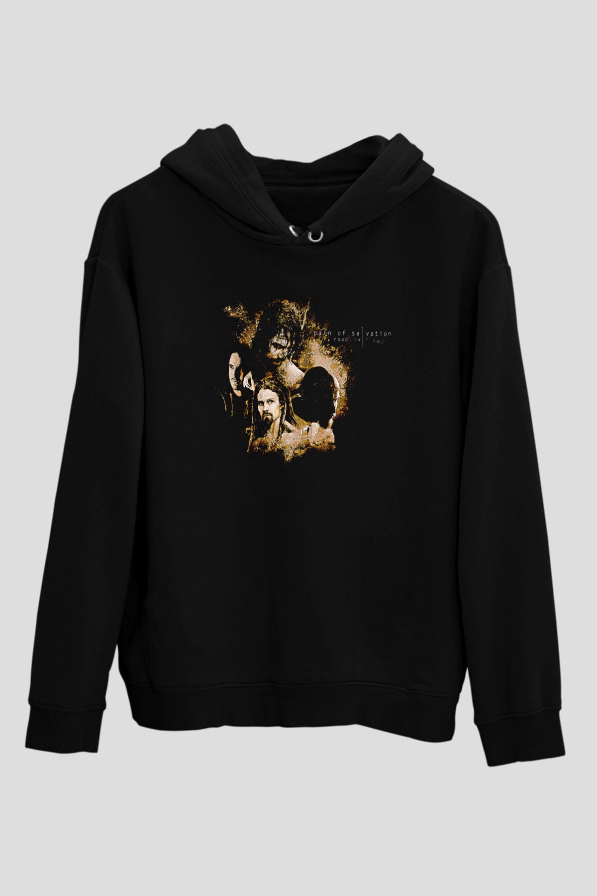 Pain Of Salvation Baskılı Unisex Siyah Kapüşonlu Sweatshirt