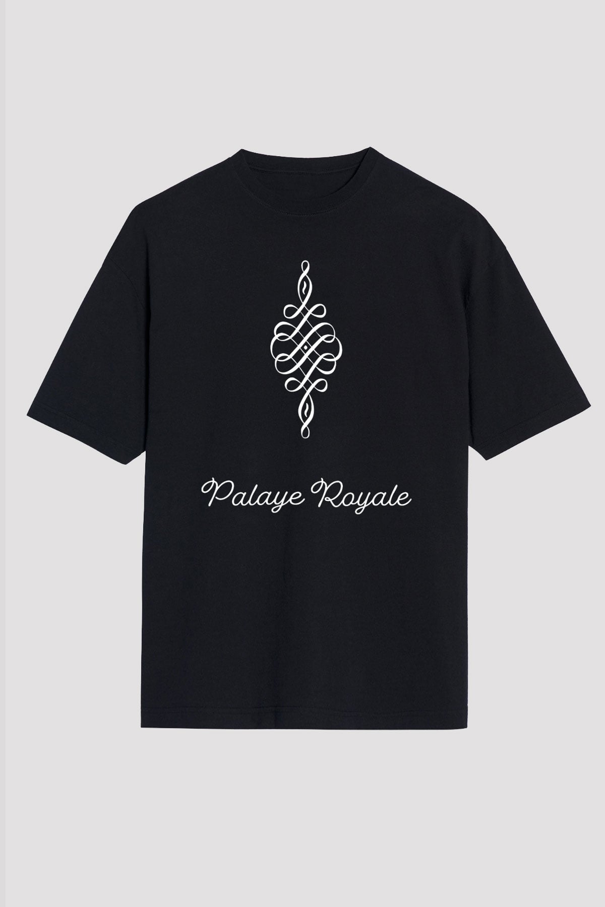 Palaye Royale Baskılı Unisex Siyah Oversize Tişört - Tshirt