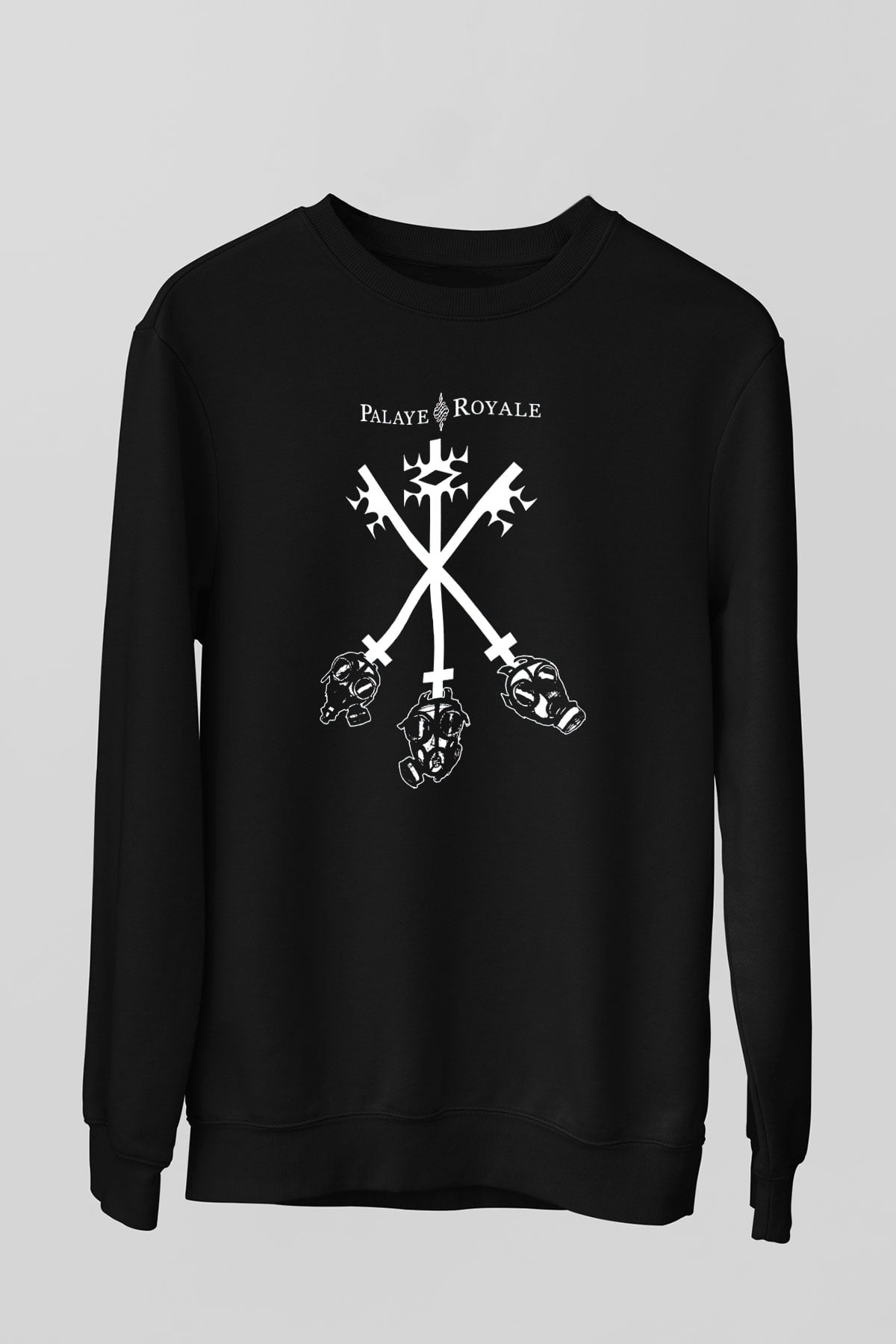 Palaye Royale Baskılı Unisex Siyah Sweatshirt