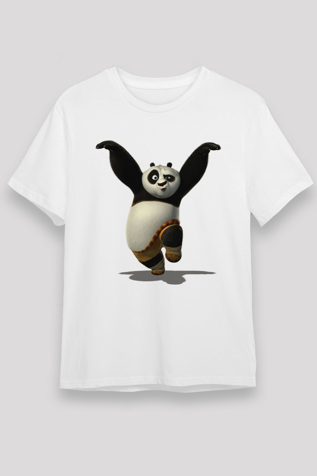 Panda Beyaz Unisex Tişört T-Shirt - TişörtFabrikası