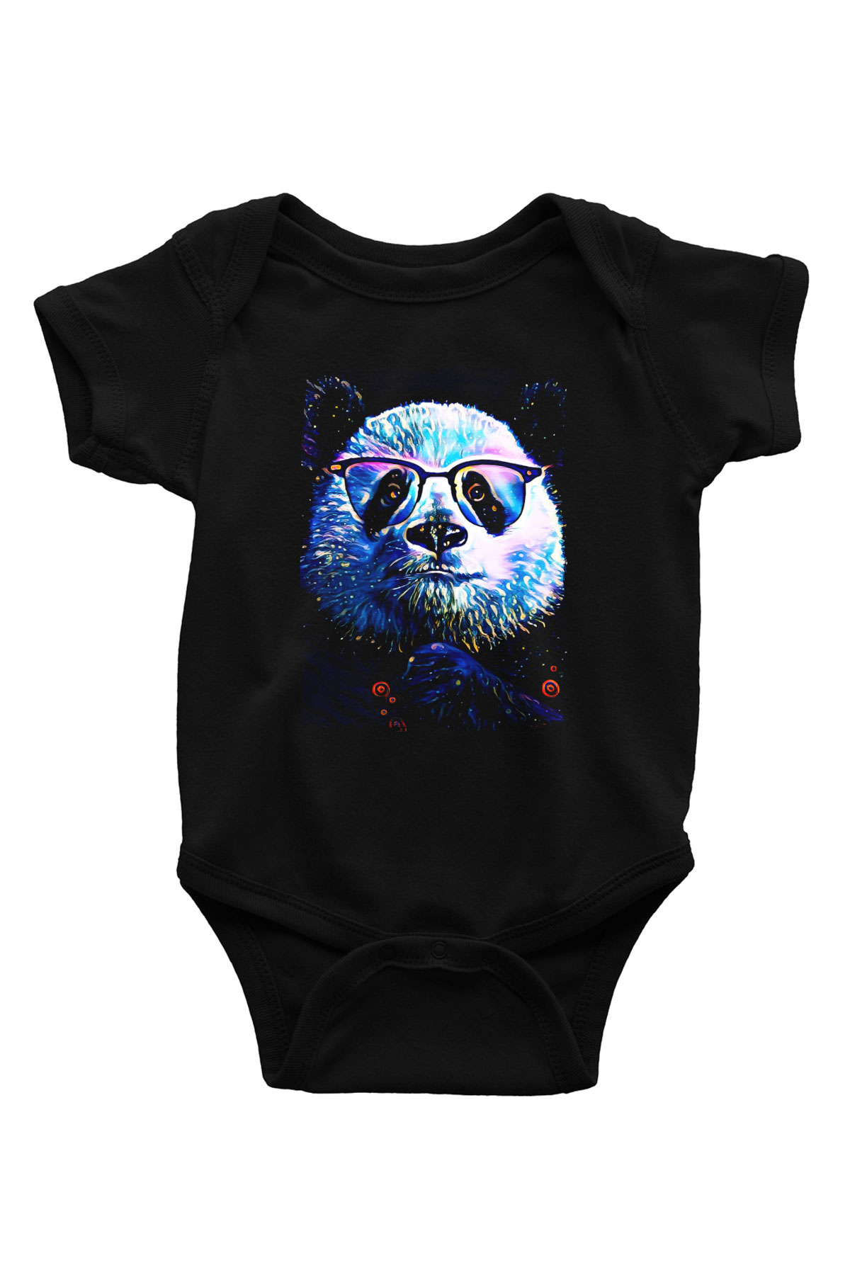 Panda Siyah Bebek Body - Zıbın