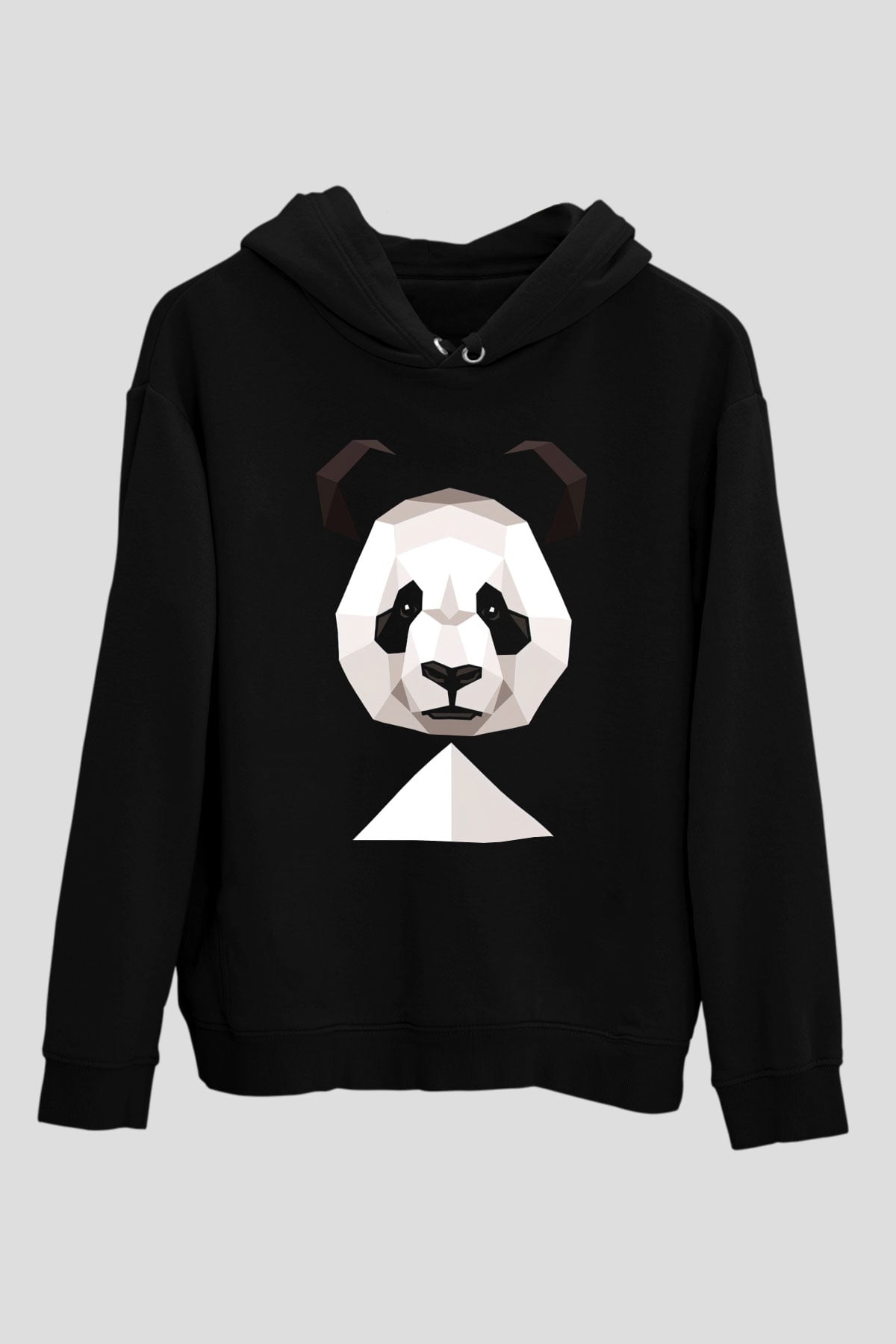 Panda Siyah Unisex Hoodie
