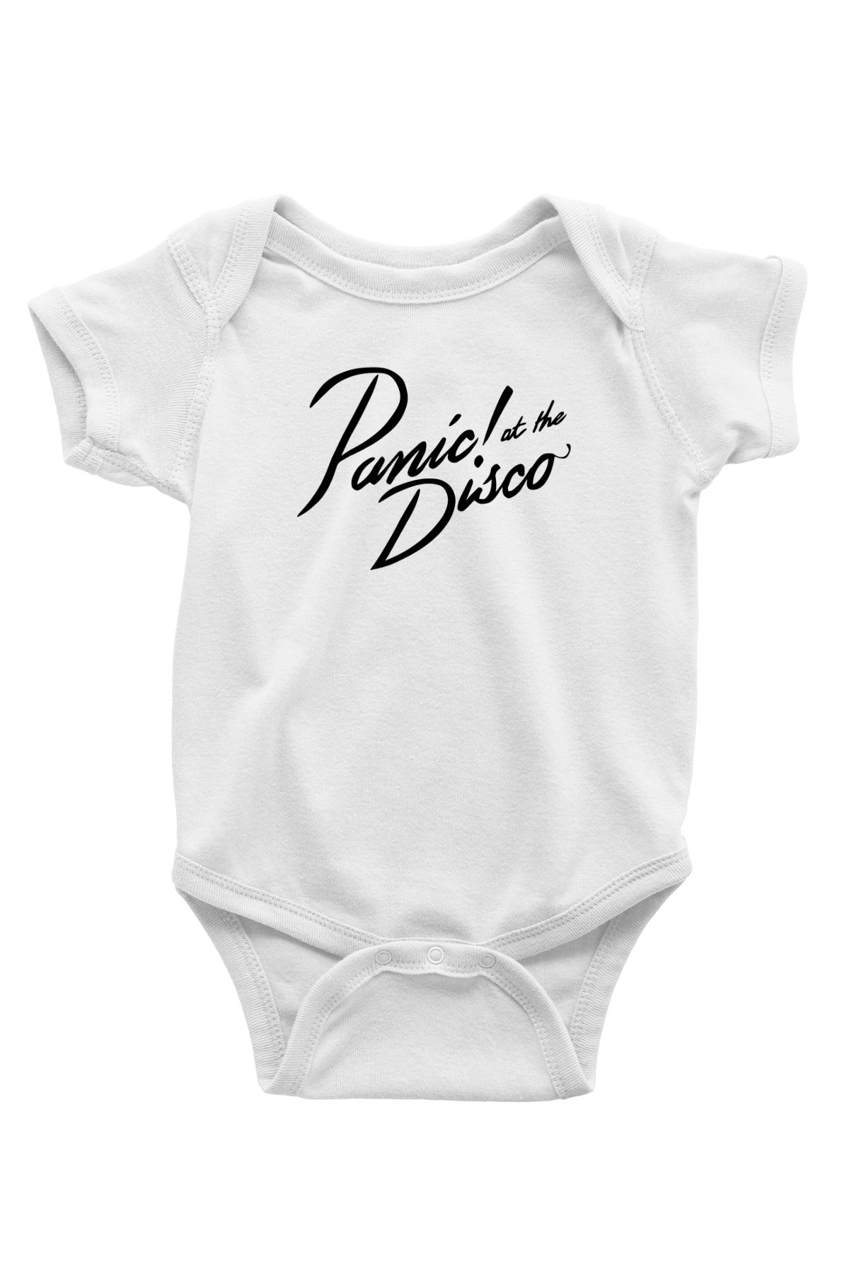 Panic at the Disco Baskılı Beyaz Unisex Bebek Body - Zıbın