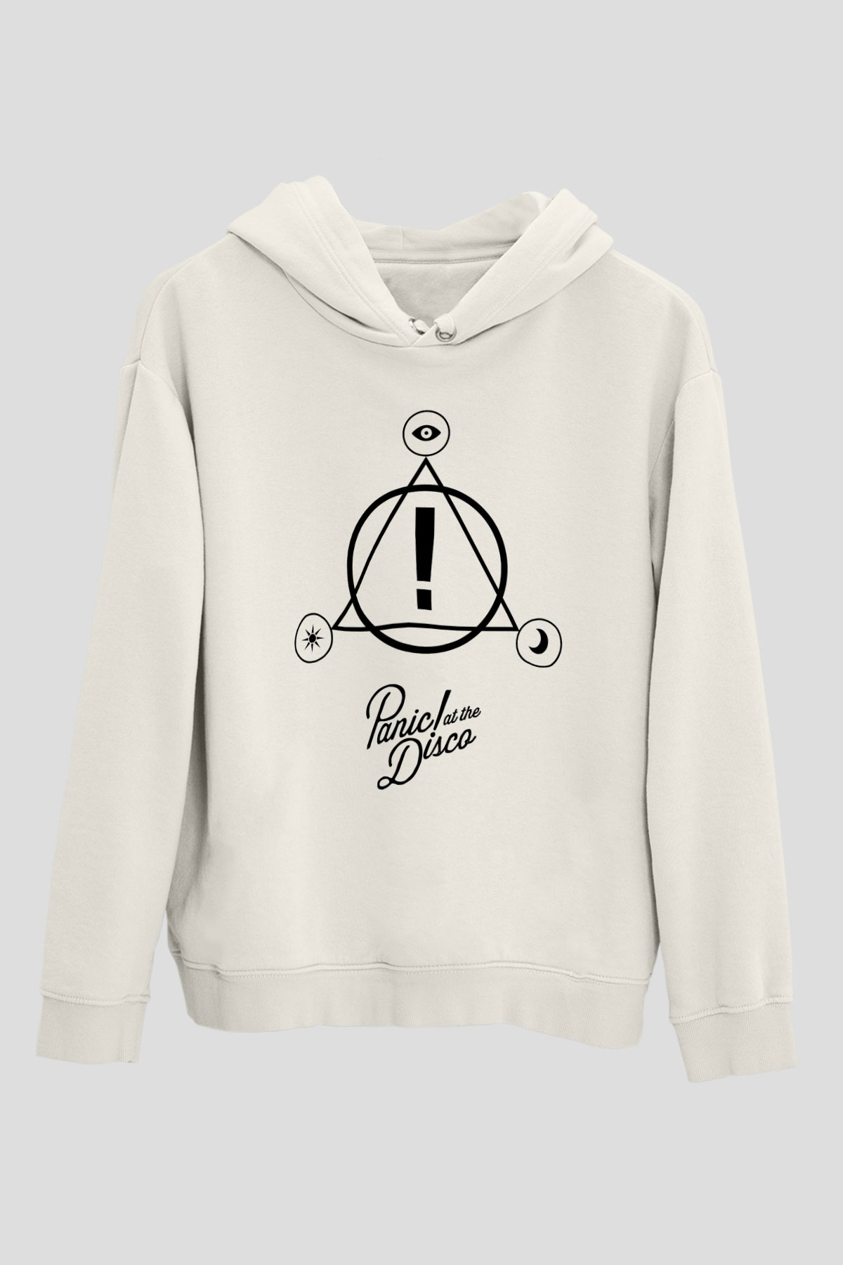 Panic at the Disco Beyaz Unisex Kapşonlu Sweatshirt