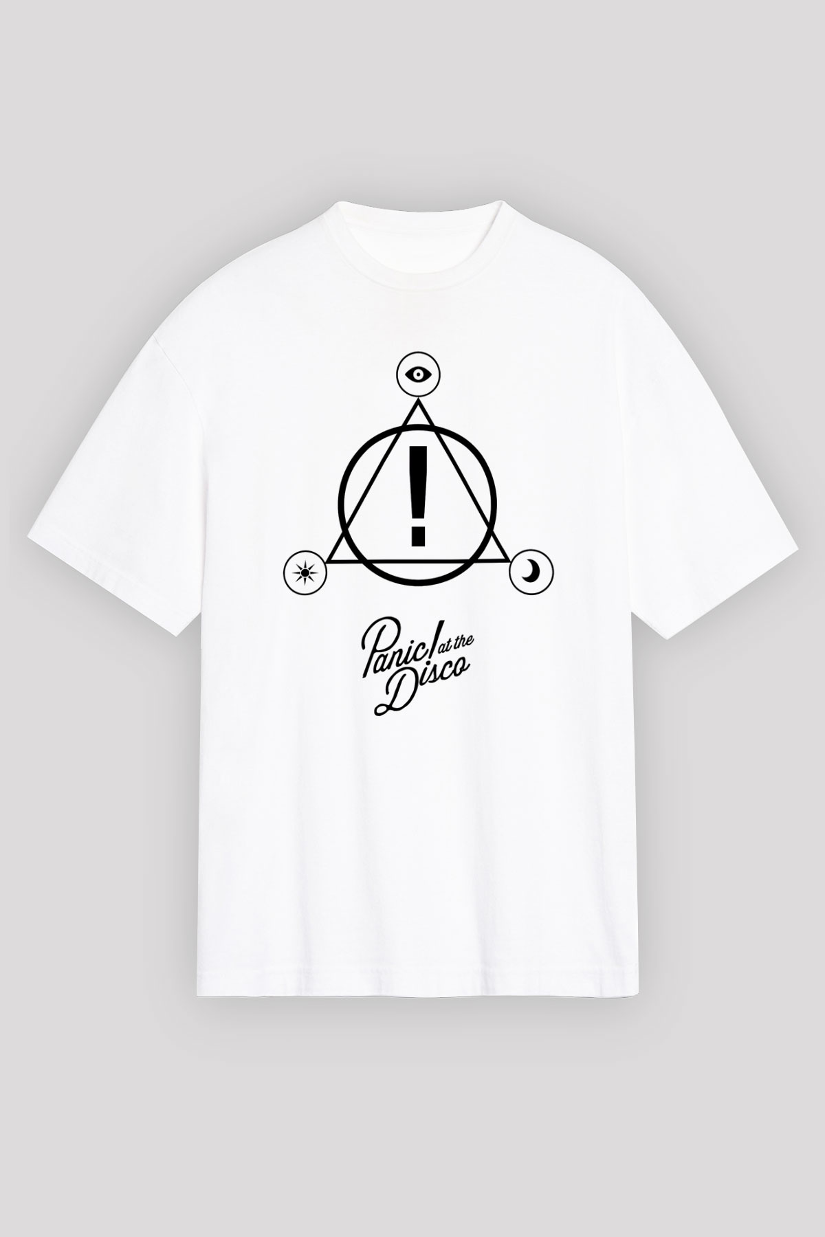 Panic at the Disco Beyaz Unisex Oversize Tişört T-Shirt