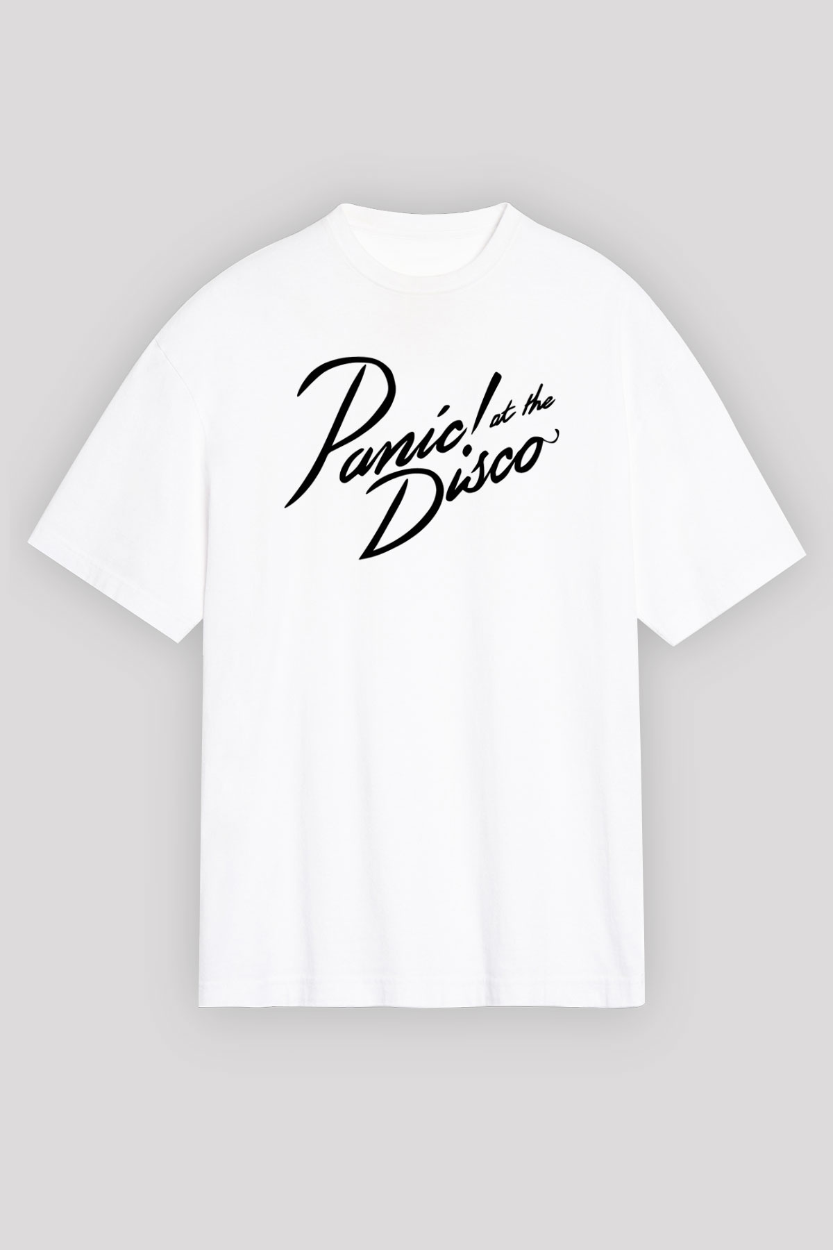 Panic at the Disco Beyaz Unisex Oversize Tişört T-Shirt