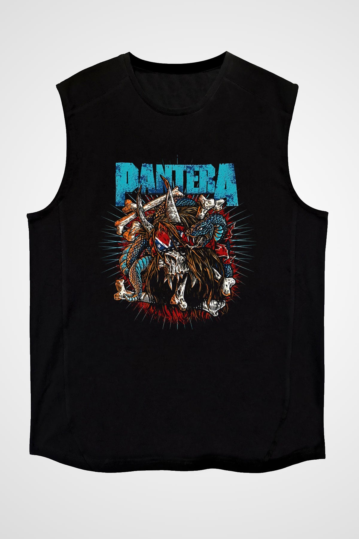 Pantera Siyah Unisex Kolsuz Tişört