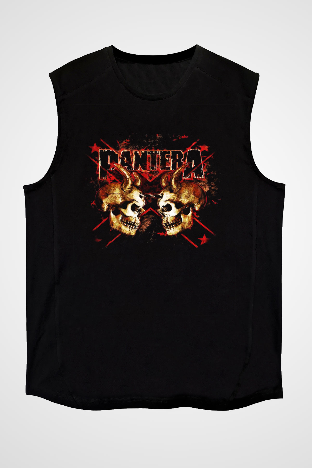 Pantera Siyah Unisex Kolsuz Tişört