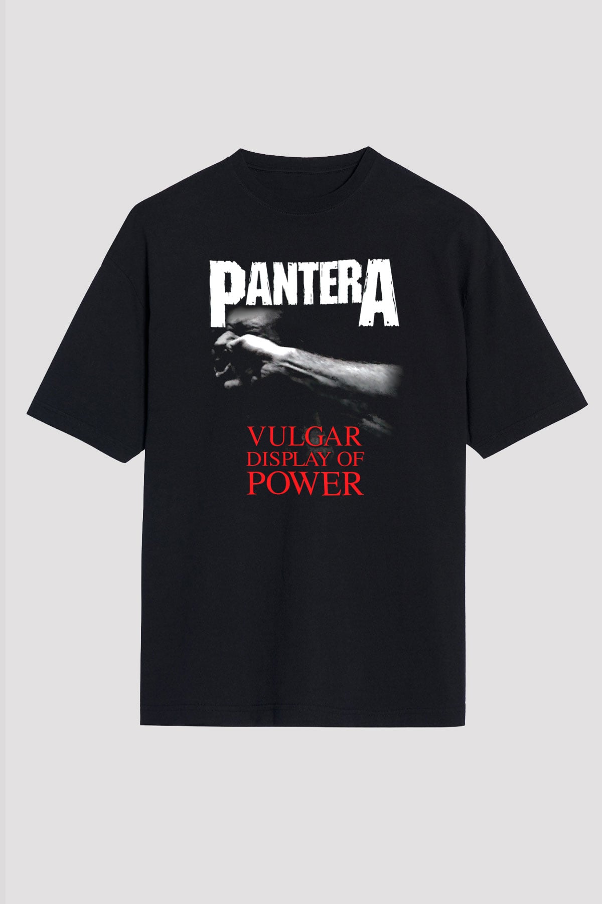 Pantera Siyah Unisex Oversize Tişört T-Shirt