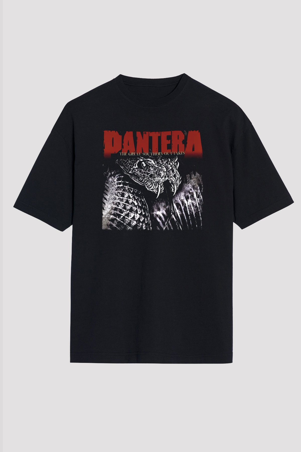 Pantera Siyah Unisex Oversize Tişört T-Shirt