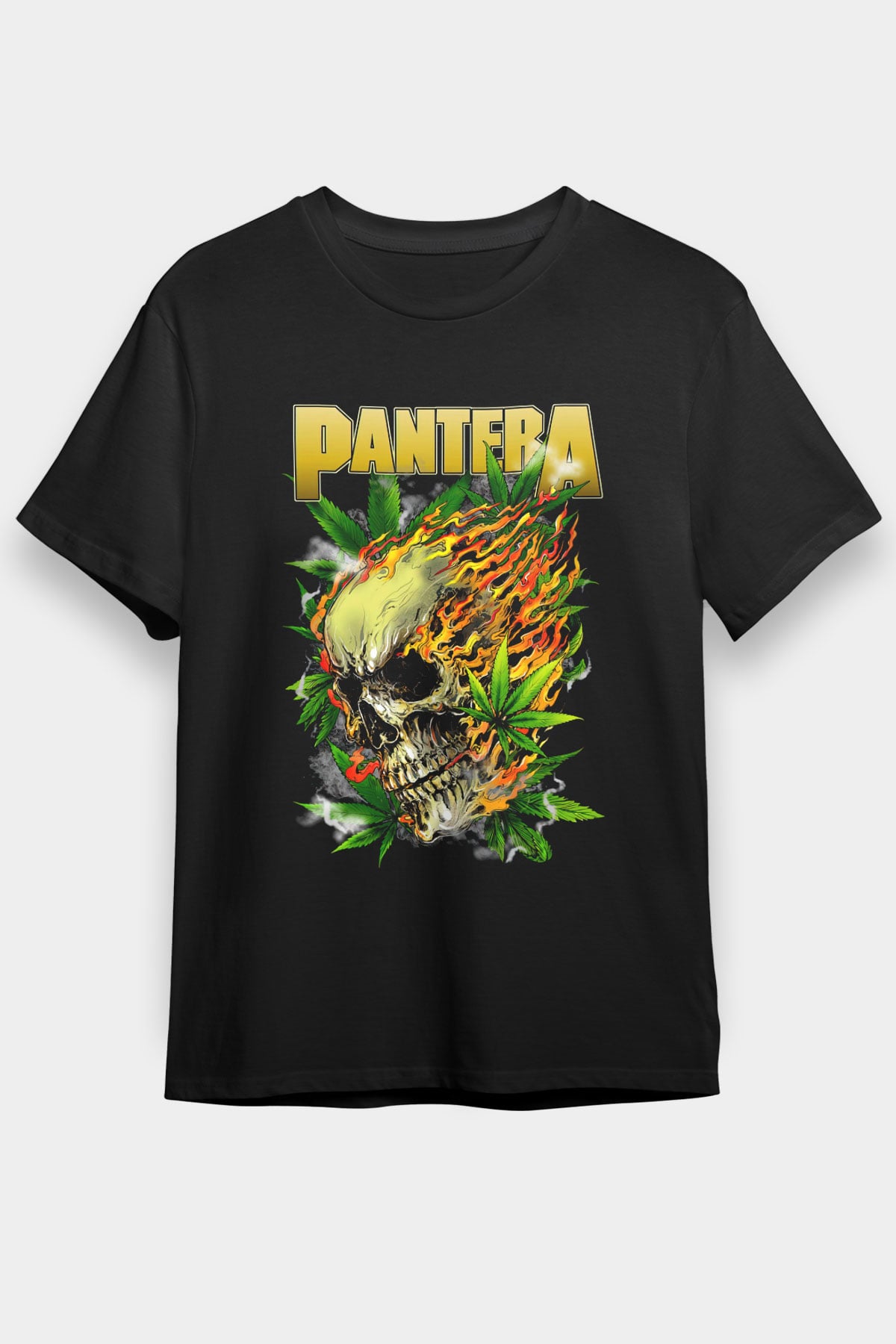 Pantera Siyah Unisex Tişört T-Shirt - TişörtFabrikası