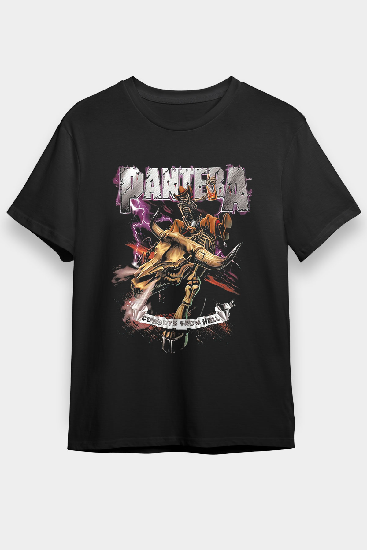 Pantera Siyah Unisex Tişört T-Shirt - TişörtFabrikası