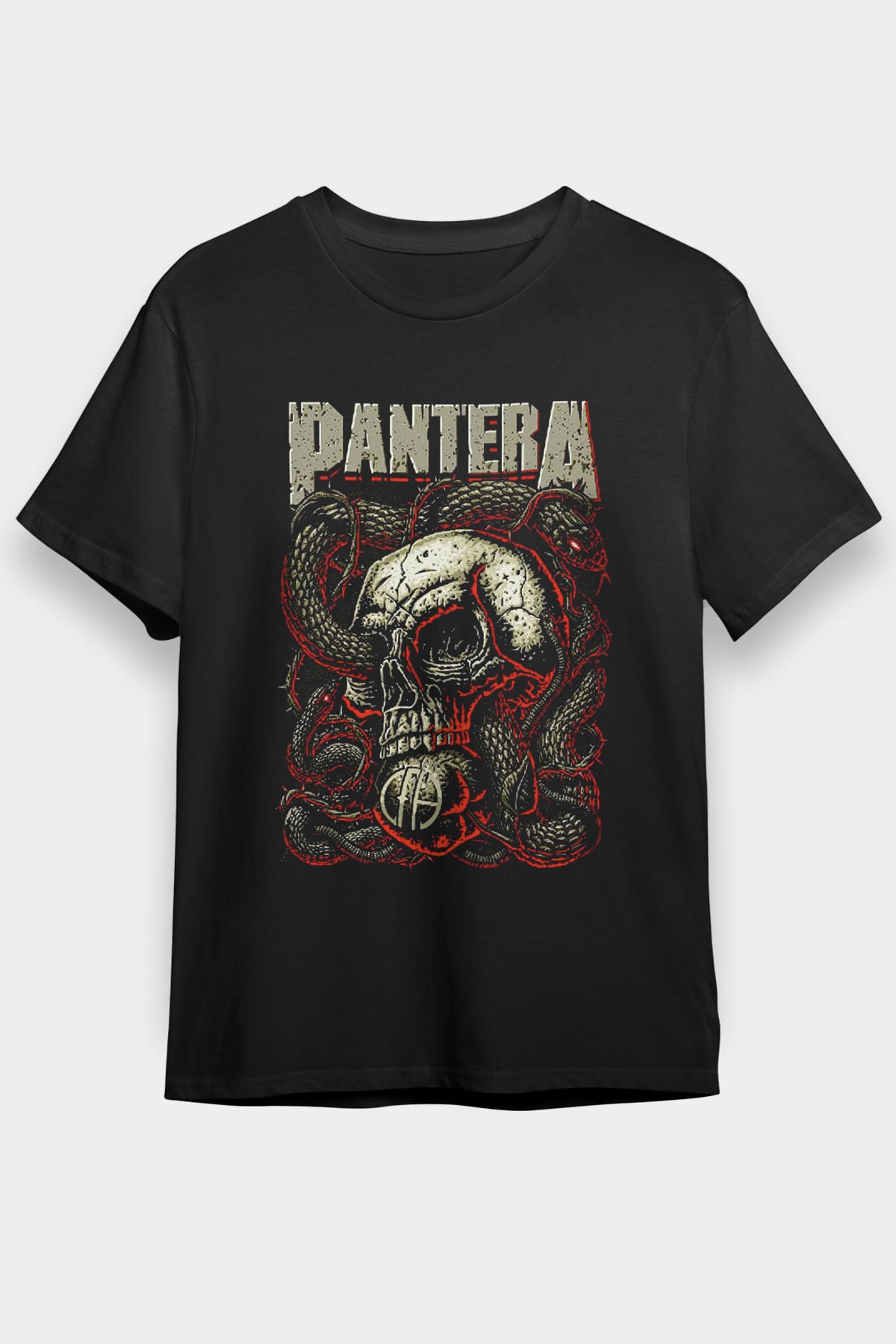 Pantera Siyah Unisex Tişört T-Shirt - TişörtFabrikası