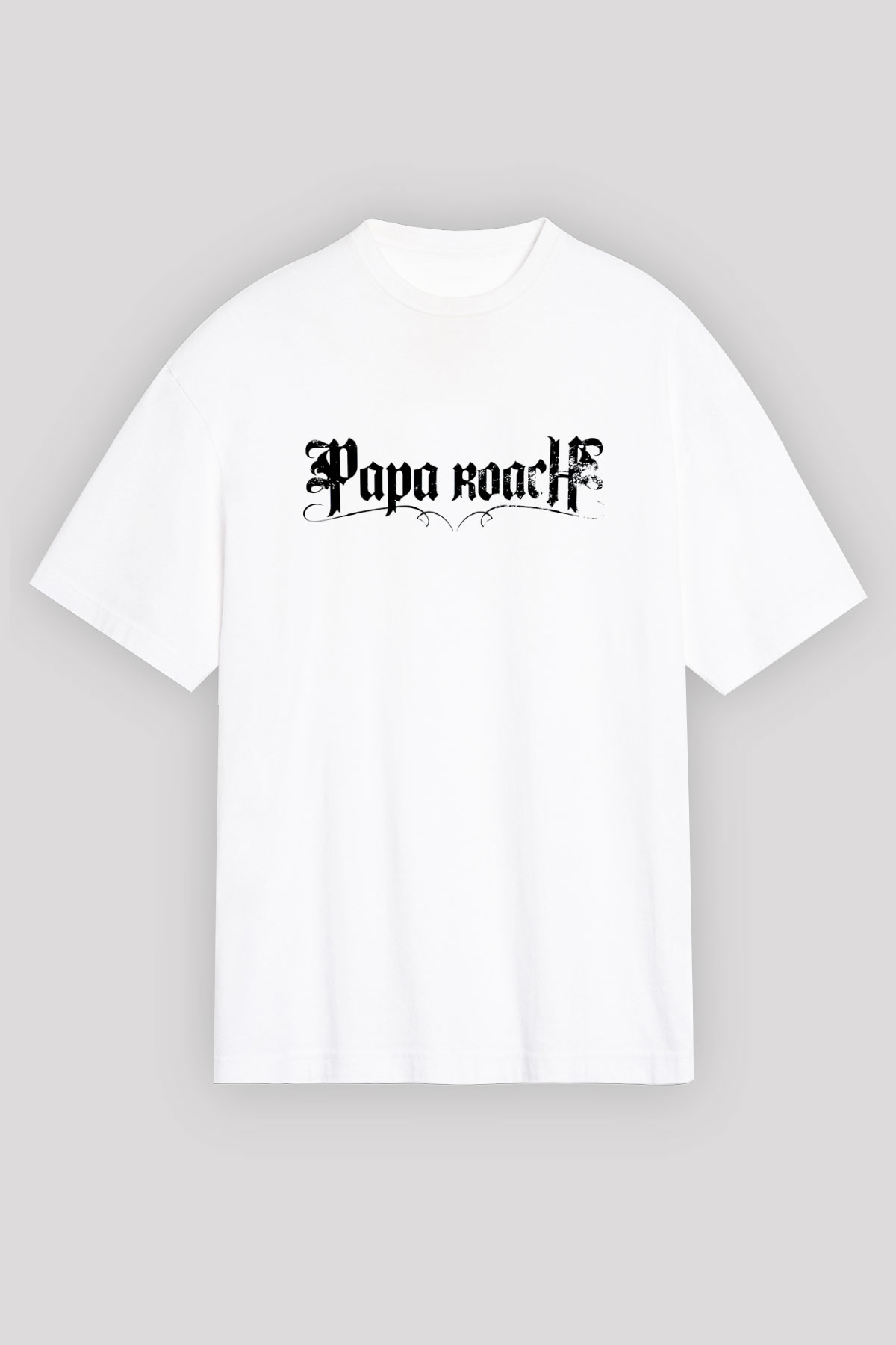 Papa Roach Beyaz Unisex Oversize Tişört T-Shirt