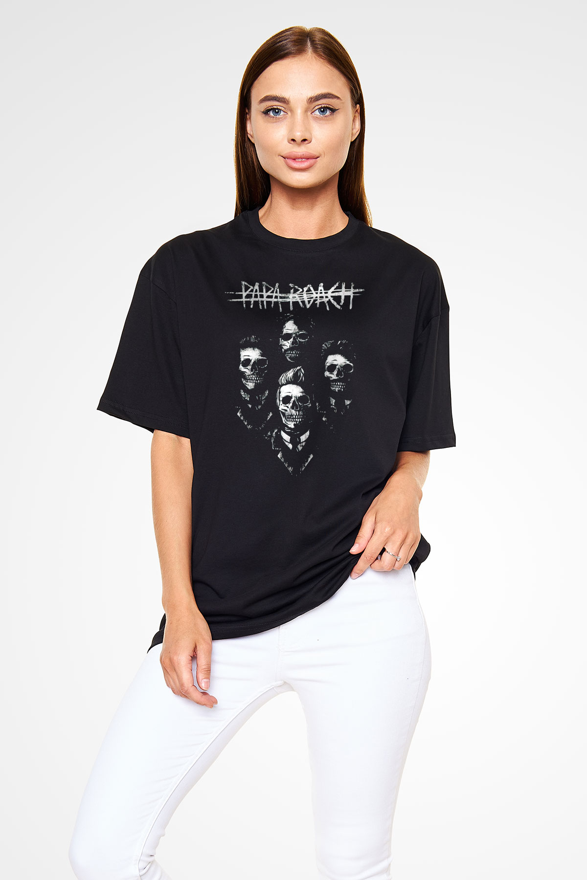 Papa Roach Siyah Oversize Tişört Oversize T-shirt - TişörtFabrikası