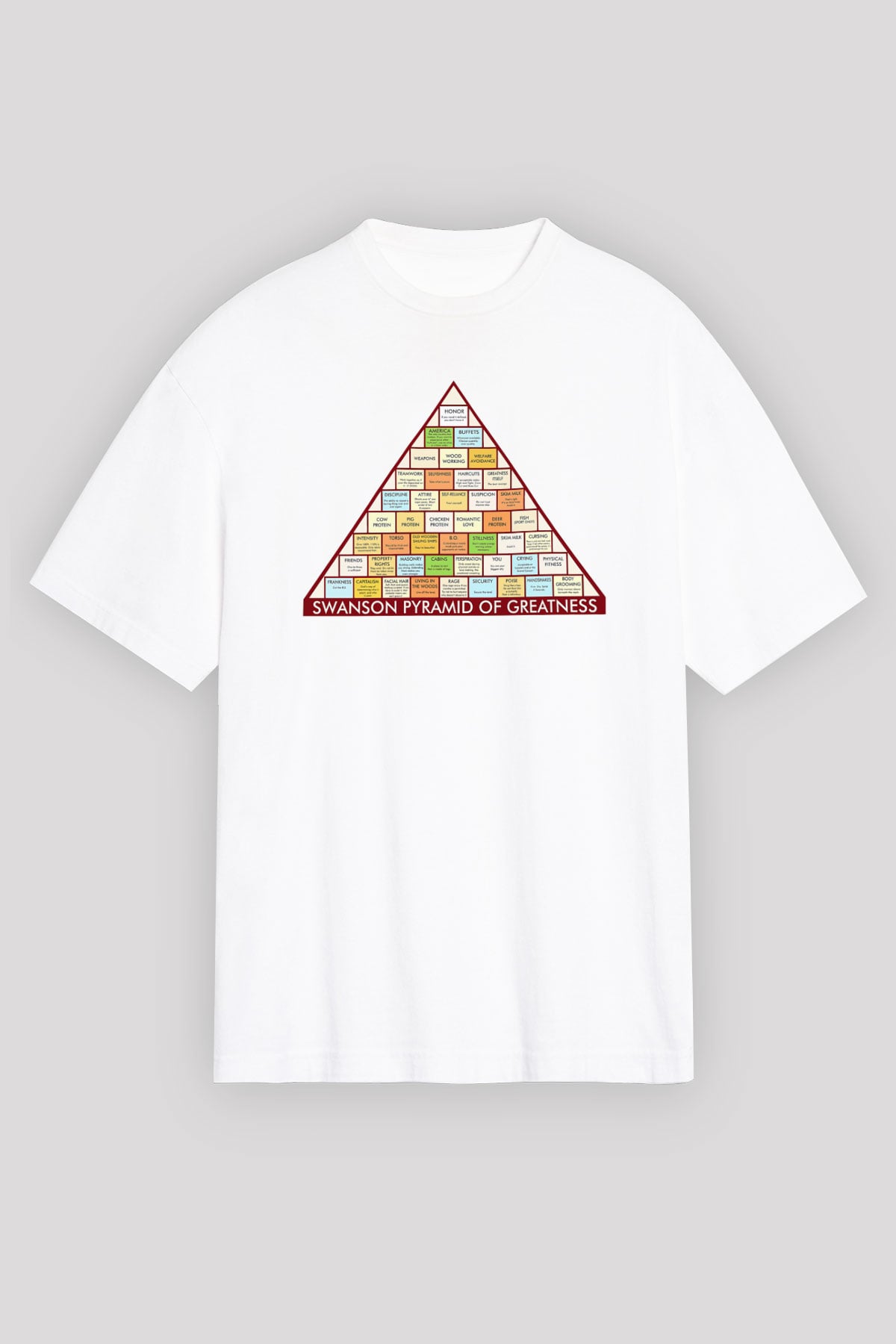 Parks and Recreation Beyaz Unisex Oversize Tişört