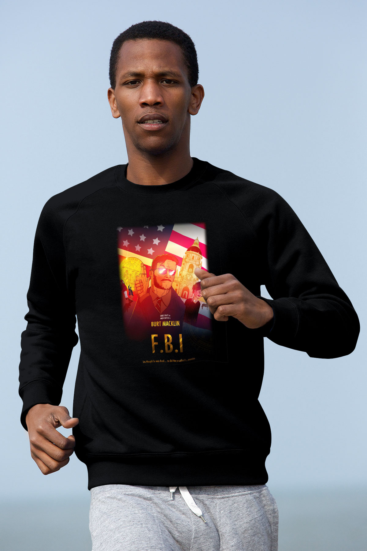 Parks and Recreation Siyah Unisex Sweatshirt