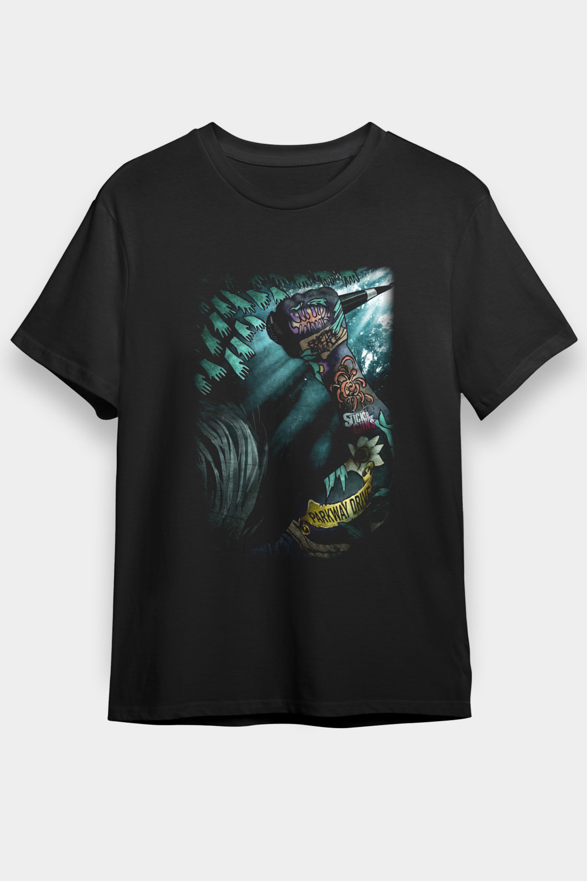 Parkway Drive Siyah Unisex Tişört T-Shirt - TişörtFabrikası